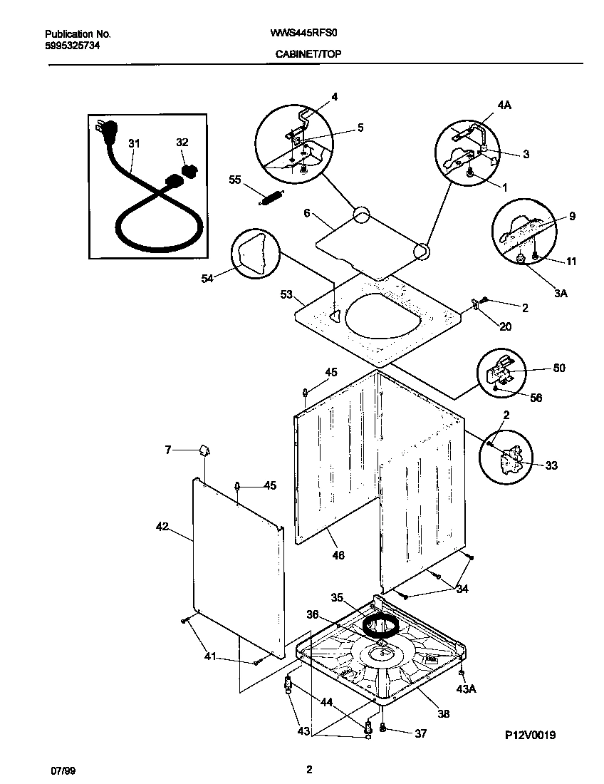02 - P12V0019 WSHR CAB,TOP