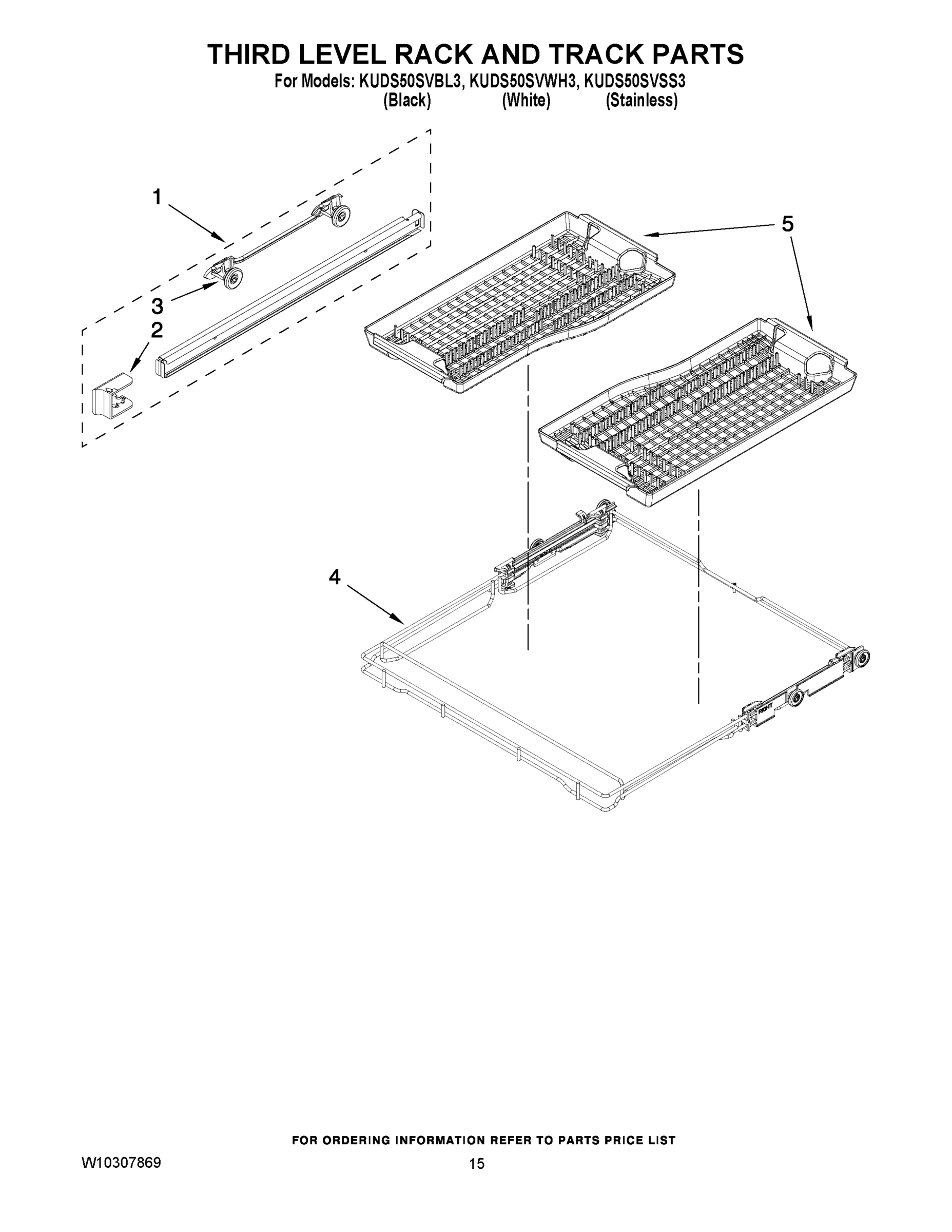 12 - THIRD LEVEL RACK AND TRACK PARTS