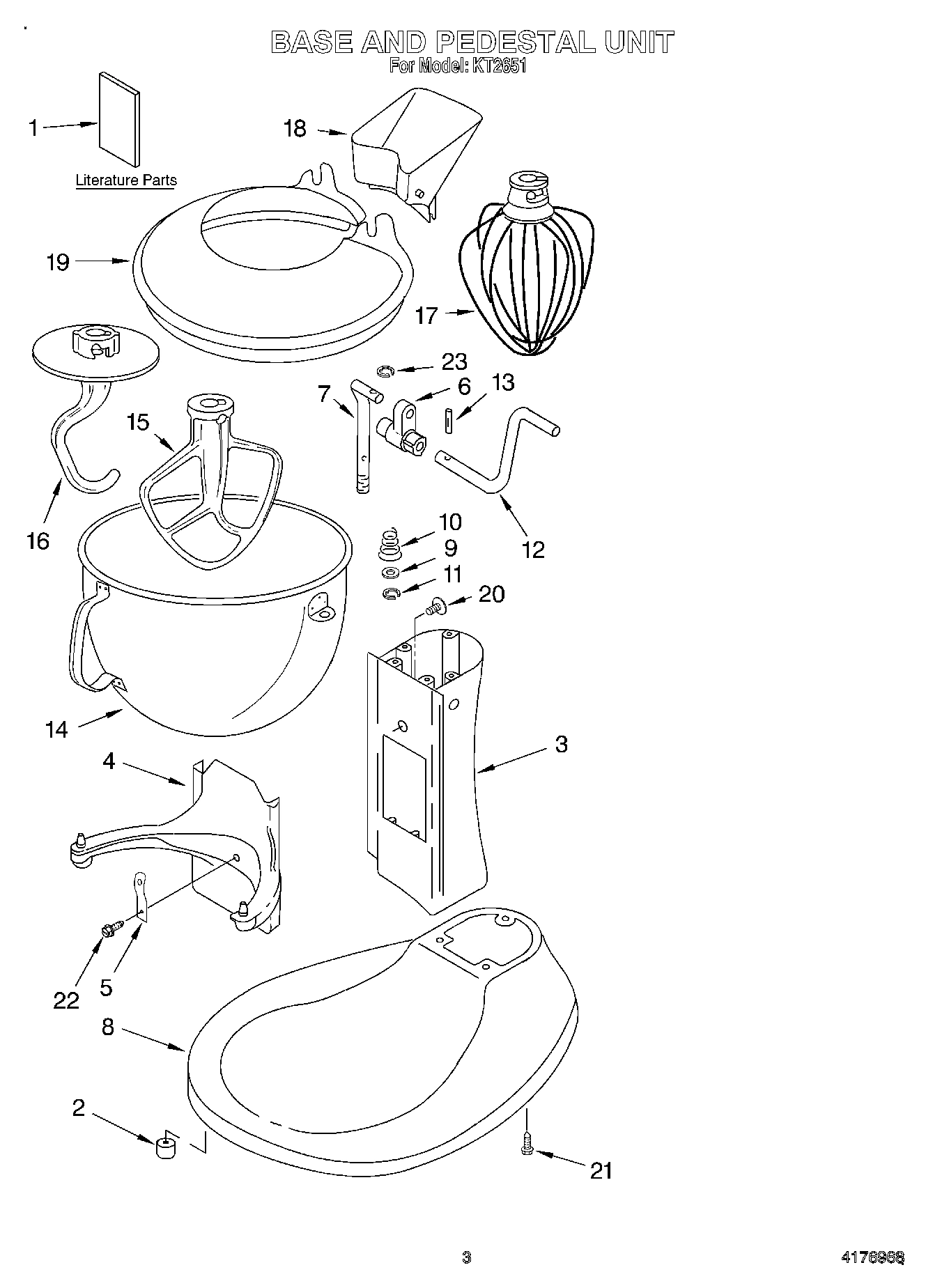 03 - BASE AND PEDESTAL UNIT, LITERATURE