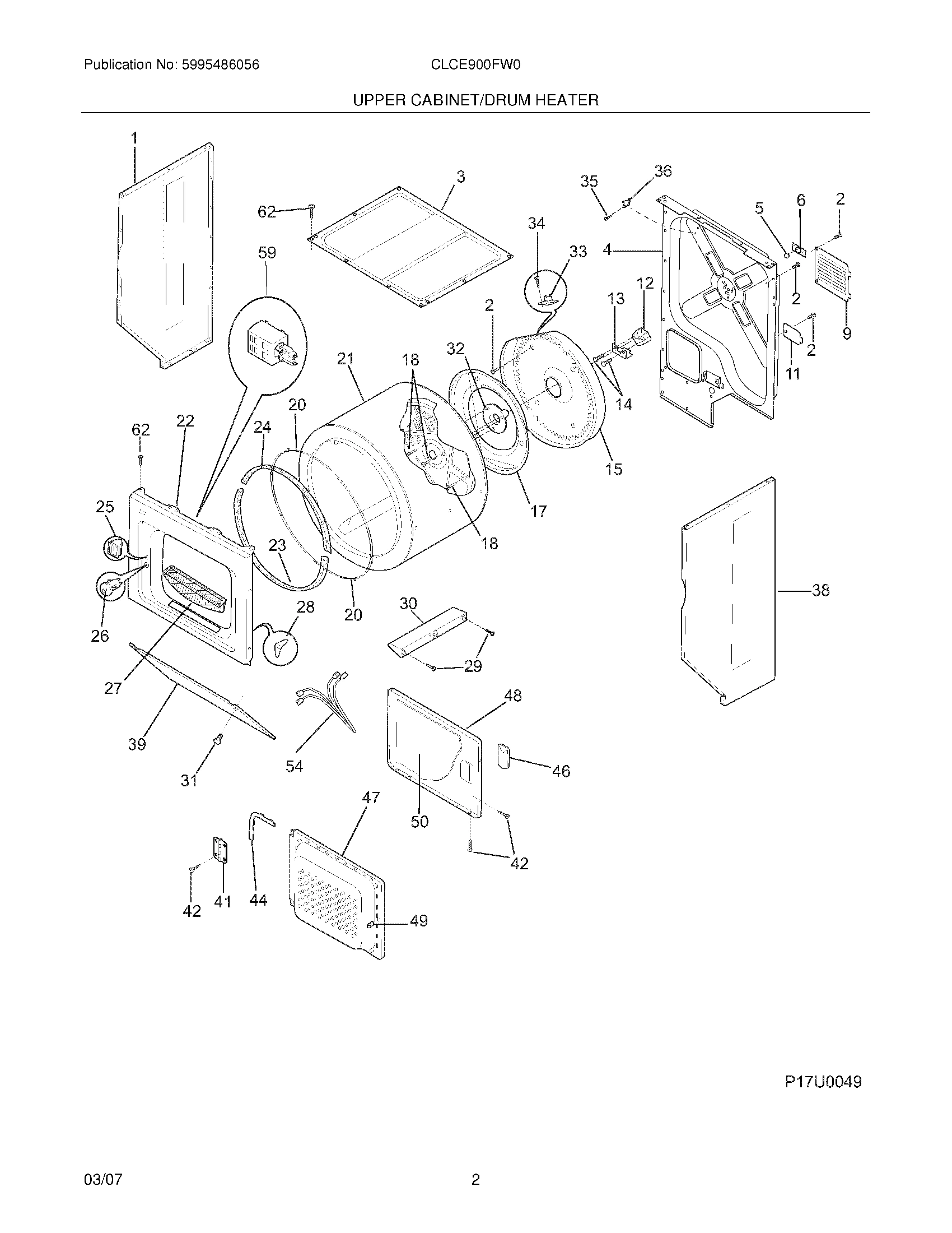 03 - UPPER CABINET/DRUM HEATER