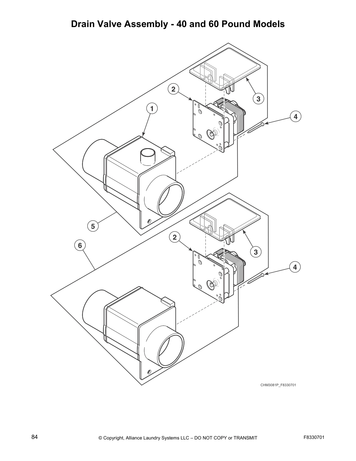 Drain Valve Assembly - 40 and 60 Pound Models