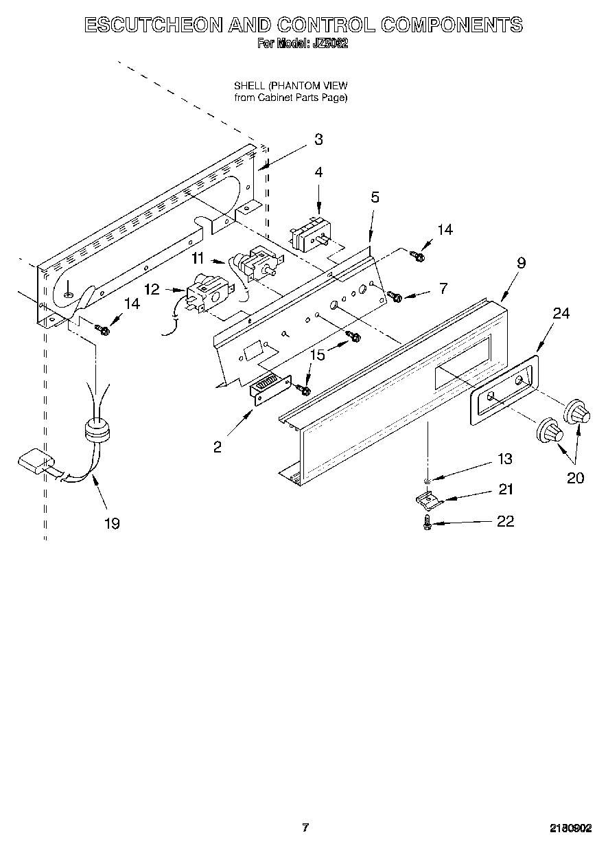 05 - ESCUTCHEON AND CONTROL COMPONENTS