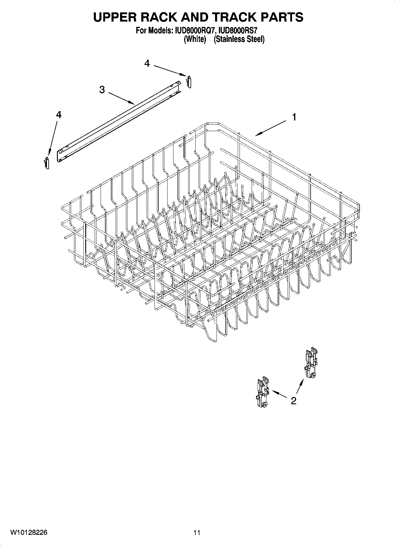 09 - UPPER RACK AND TRACK PARTS