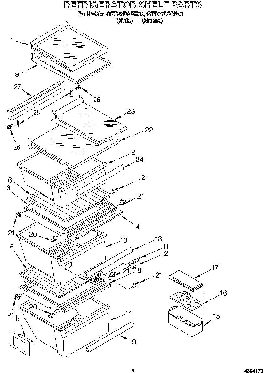 03 - REFRIGERATOR SHELF