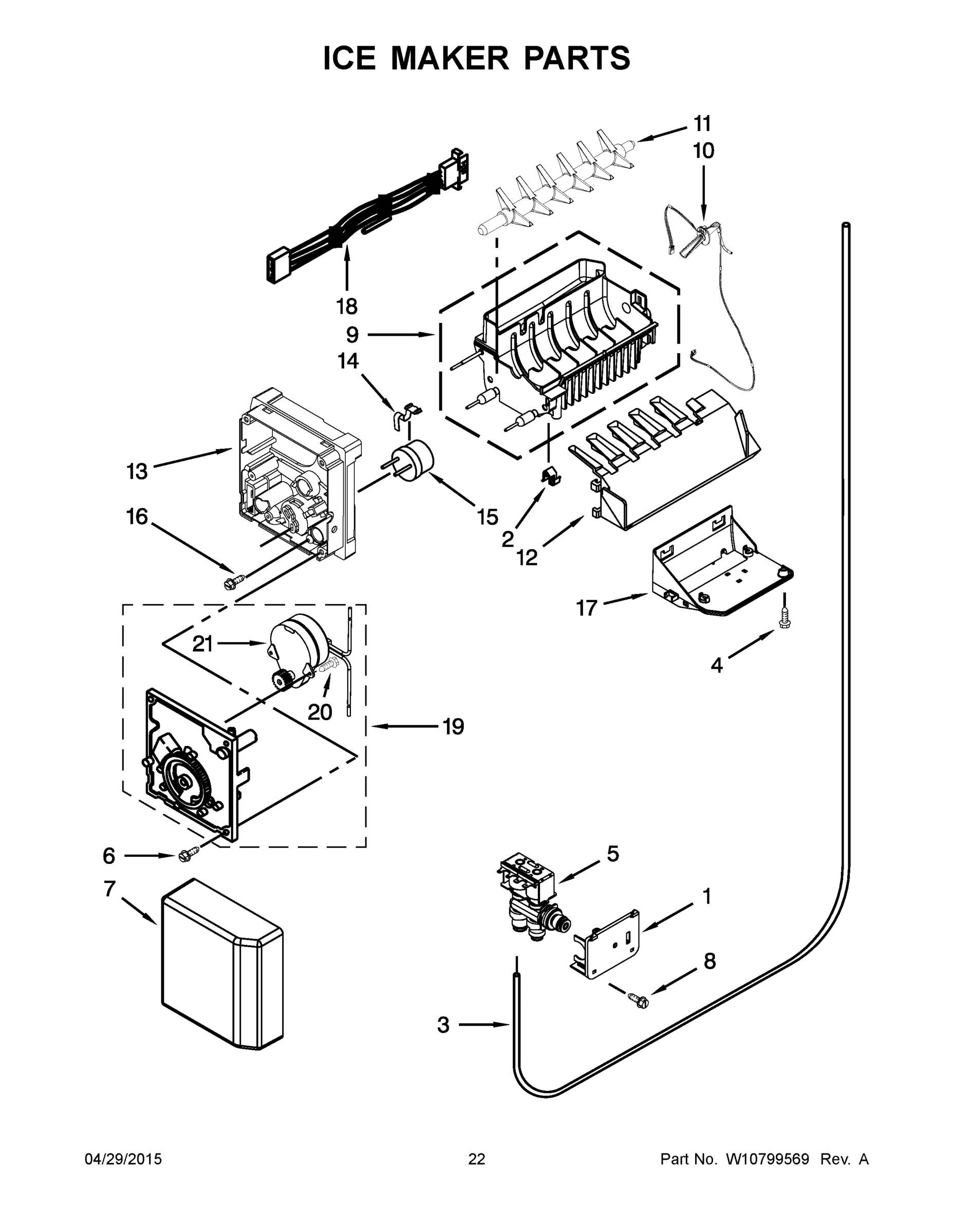 12 - ICE MAKER PARTS