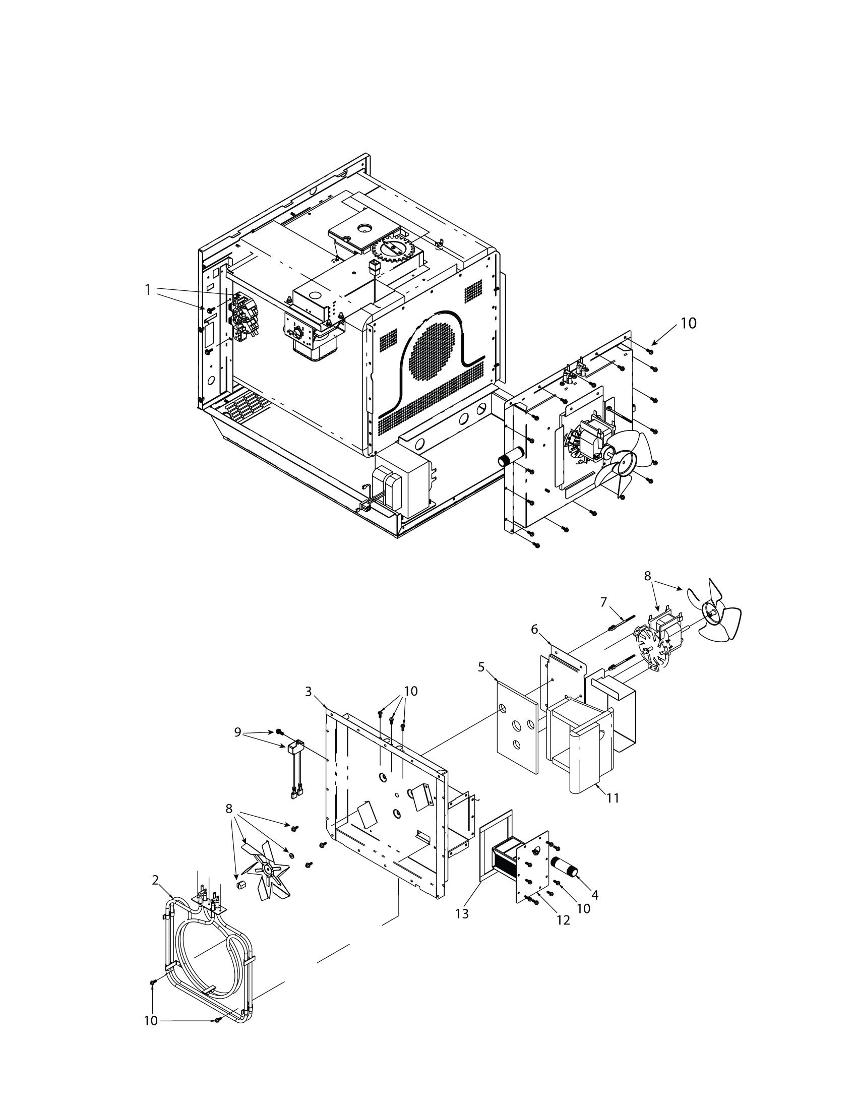 INTERLOCK / CONVECTION MOTOR / HEATER BOX