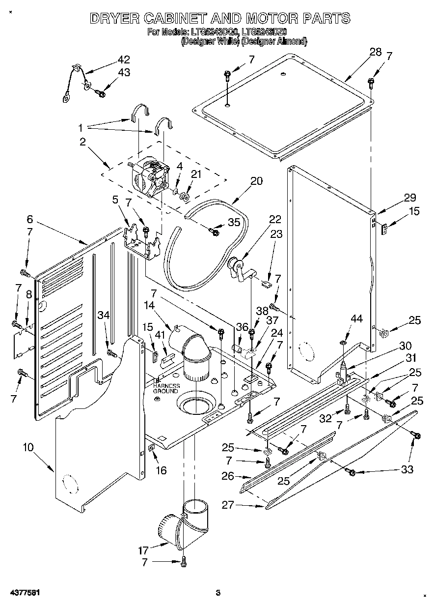 03 - DRYER CABINET AND MOTOR