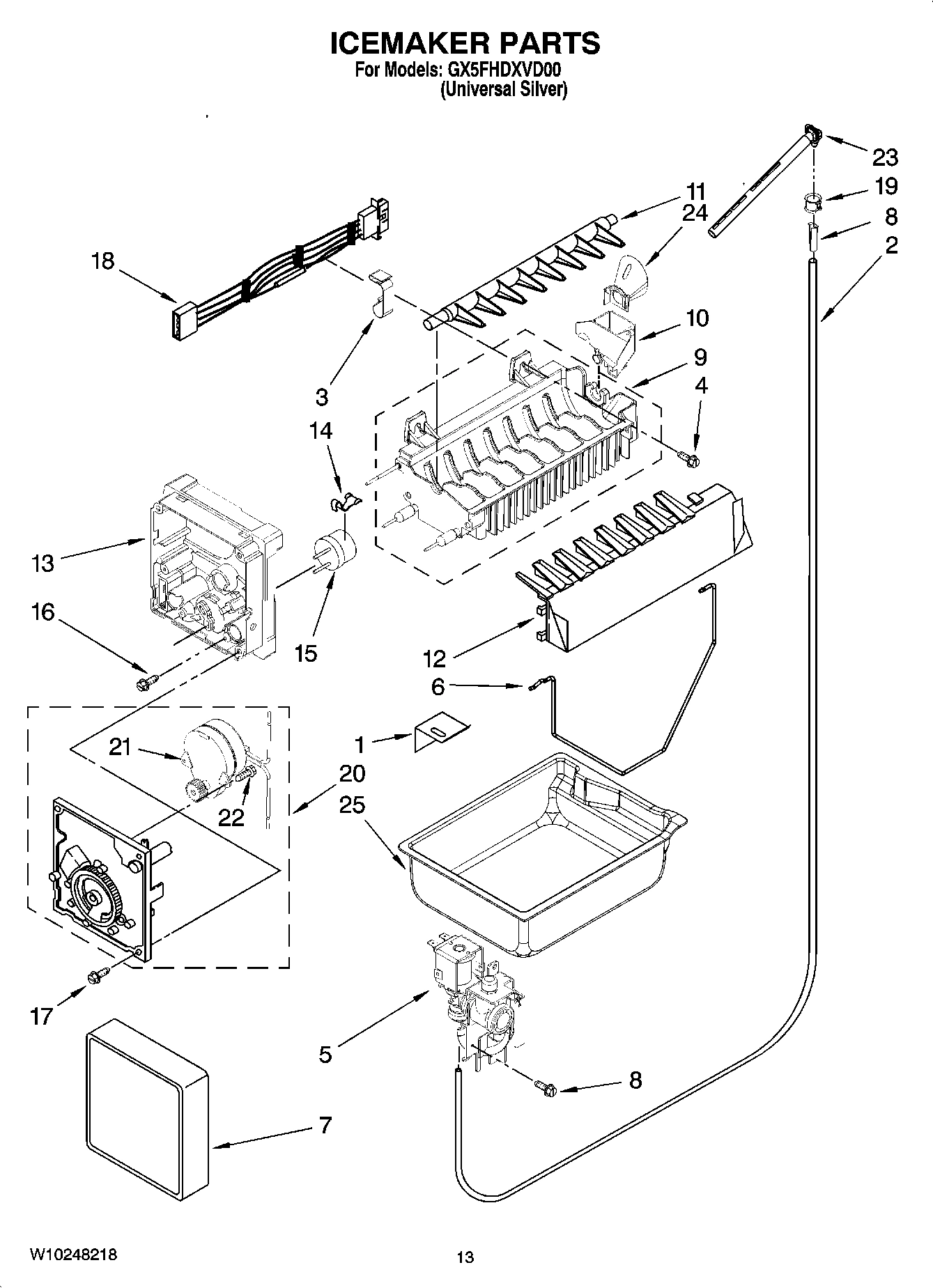 08 - ICEMAKER PARTS, OPTIONAL PARTS