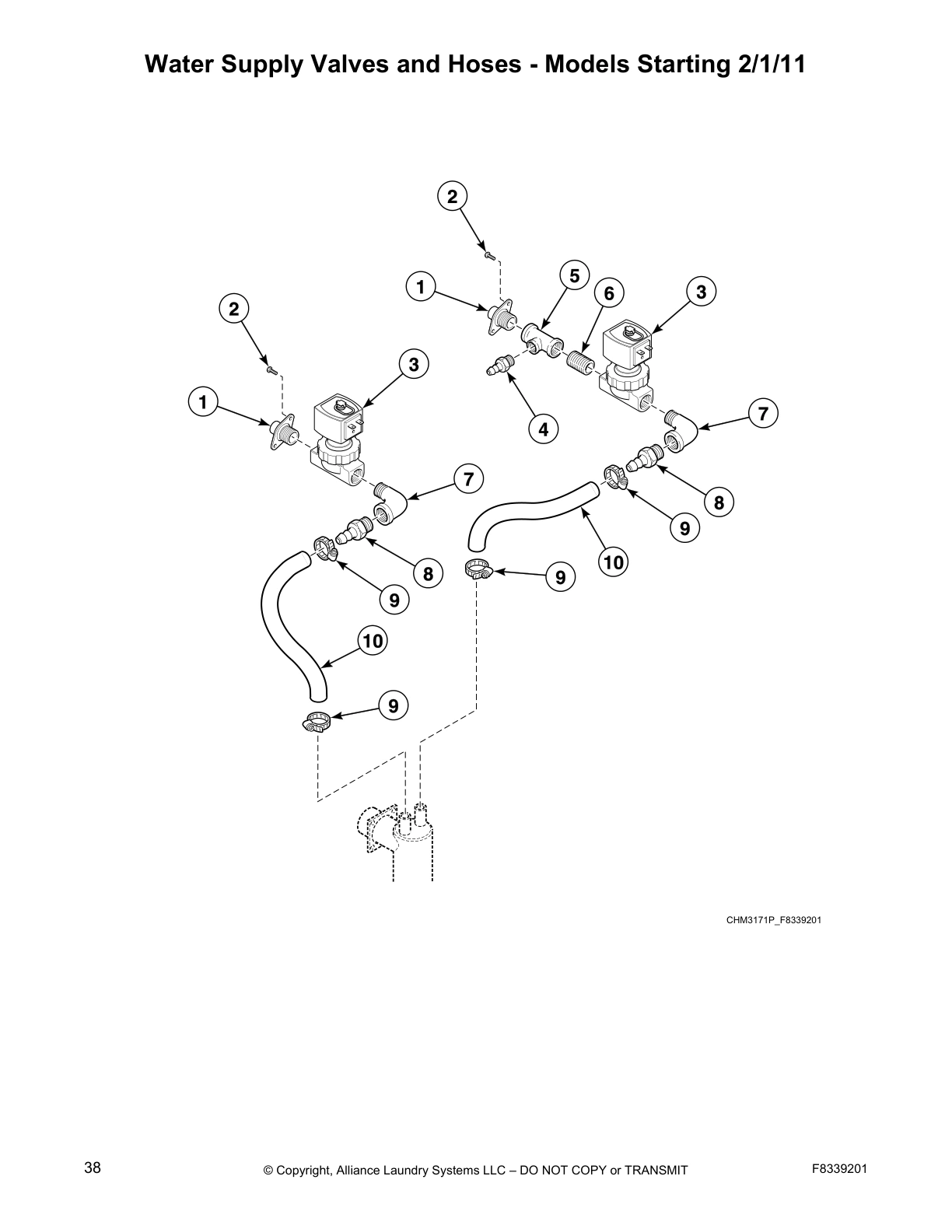 Water Supply Valves and Hoses - Models Starting 2/1/11