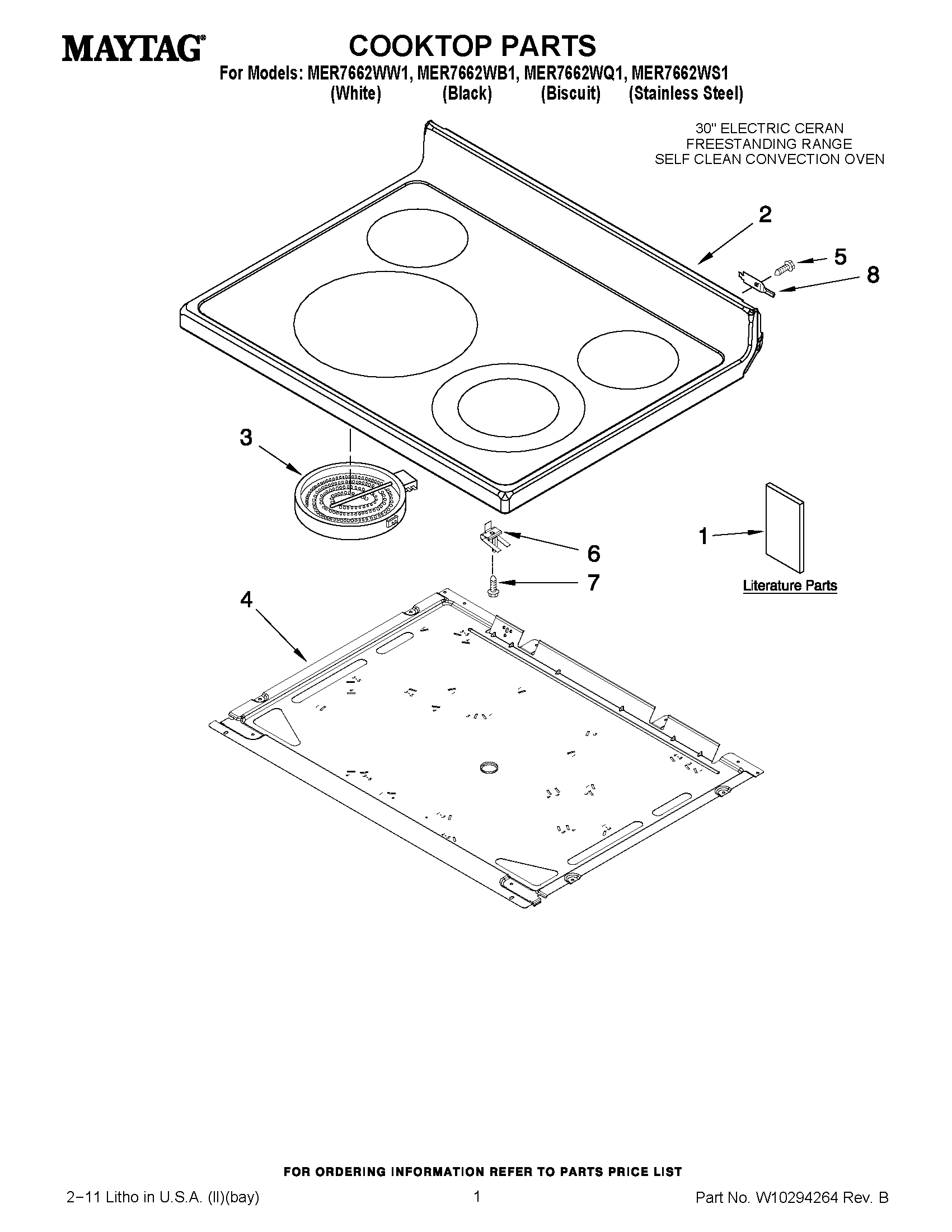 01 - COOKTOP PARTS