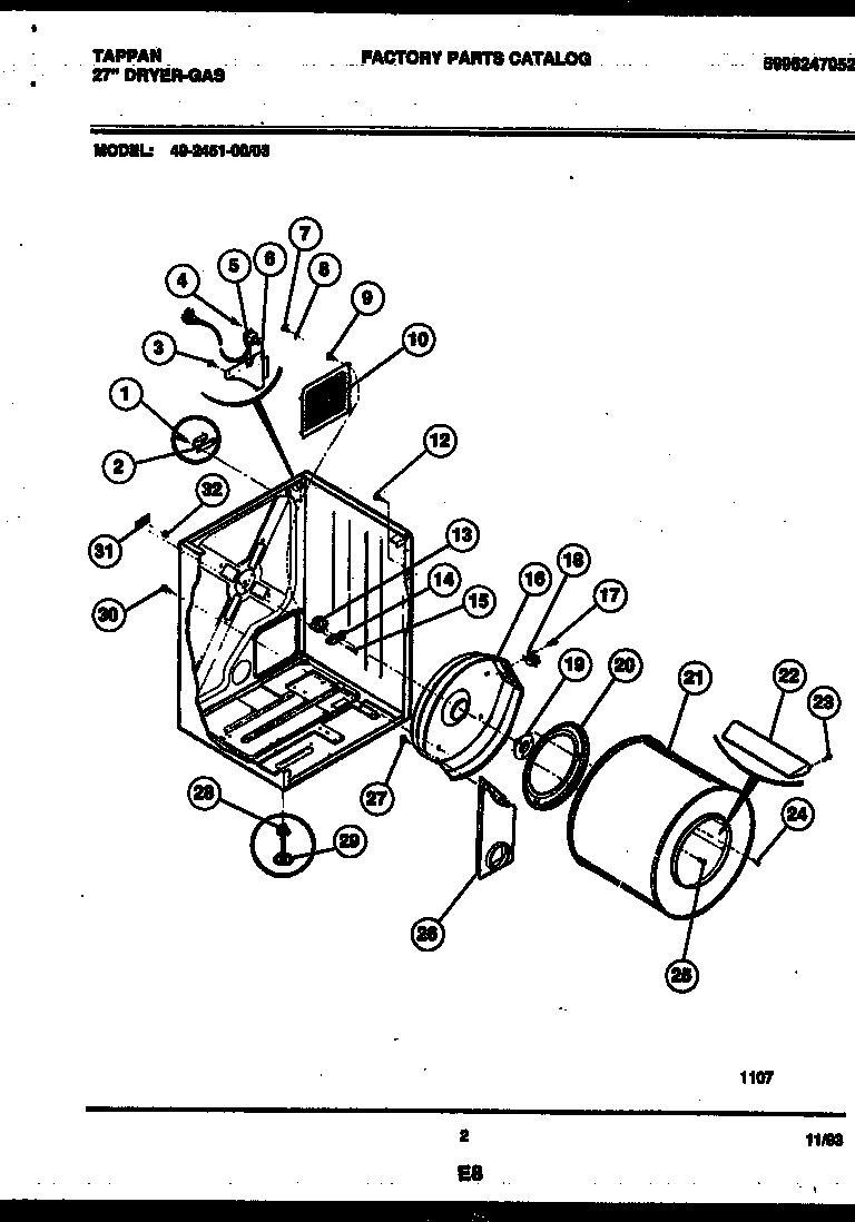 02 - CABINET AND COMPONENT PARTS