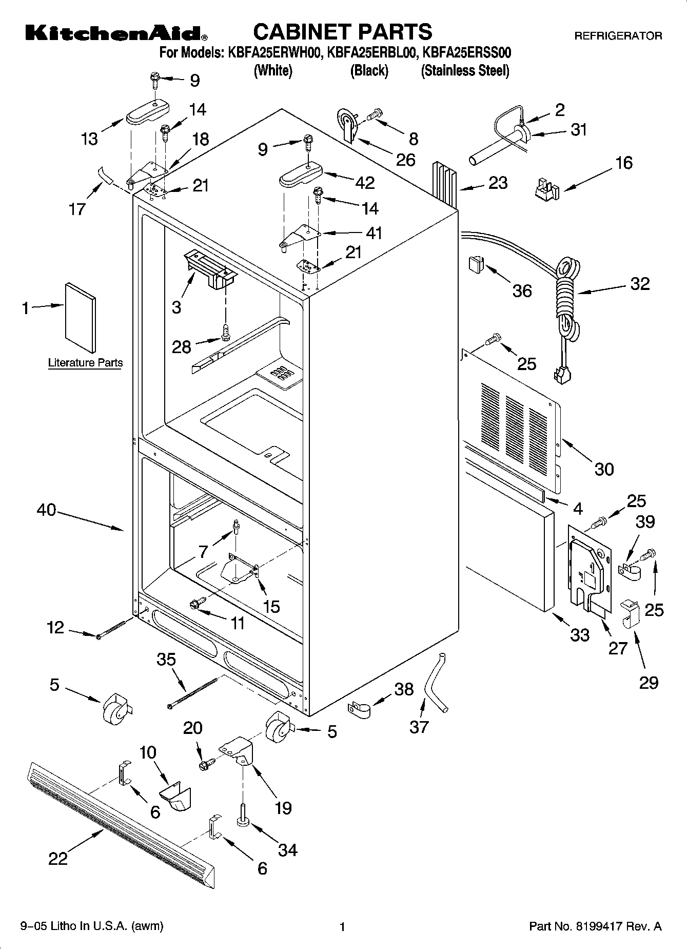 01 - CABINET PARTS