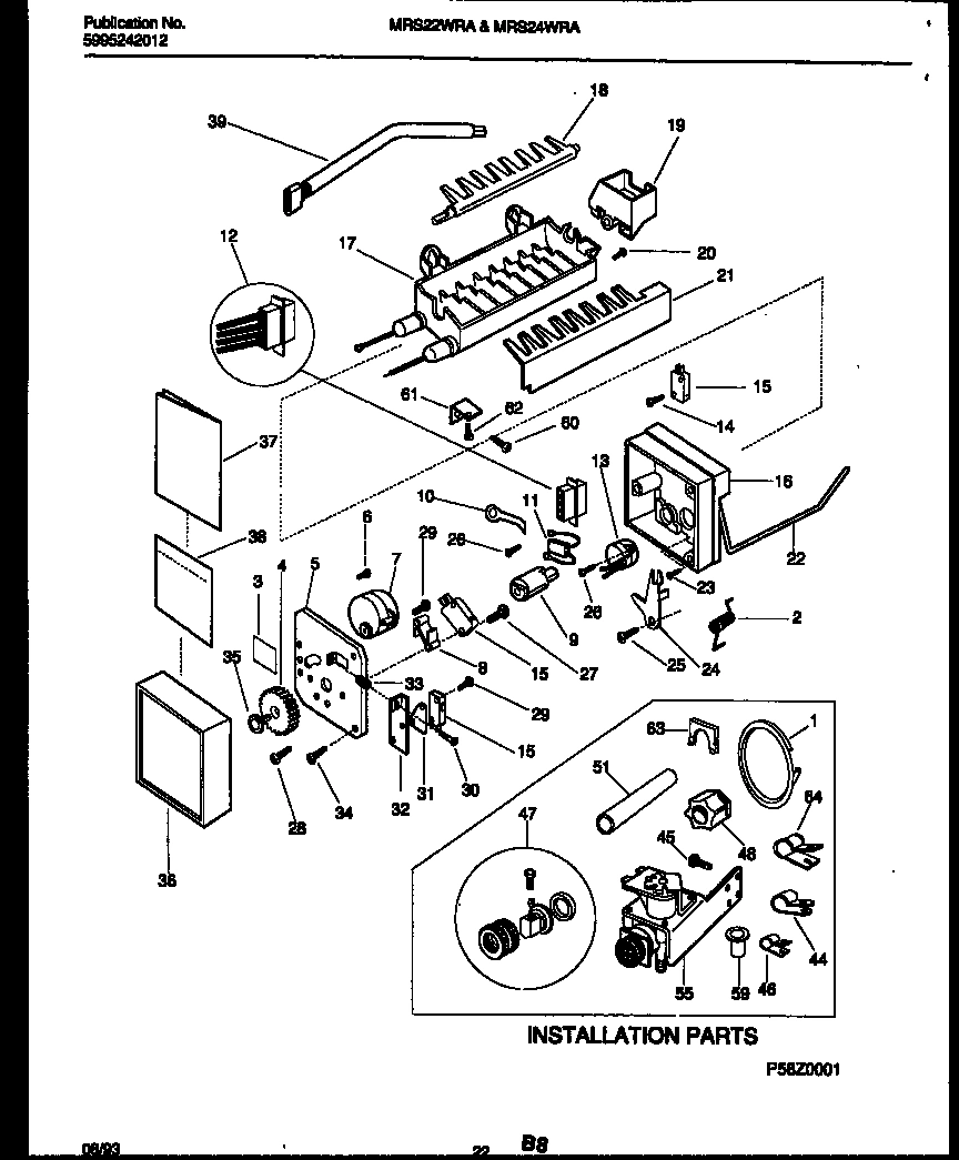 12 - ICE MAKER AND INSTALLATION PARTS
