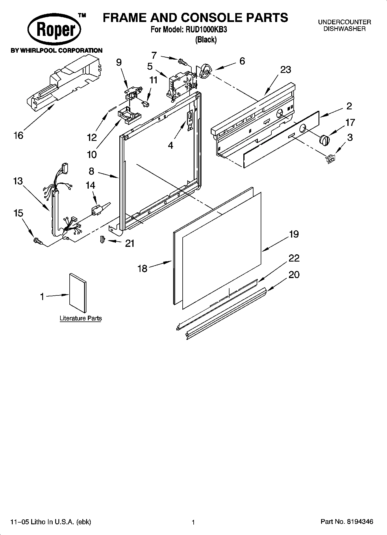 01 - FRAME AND CONSOLE PARTS
