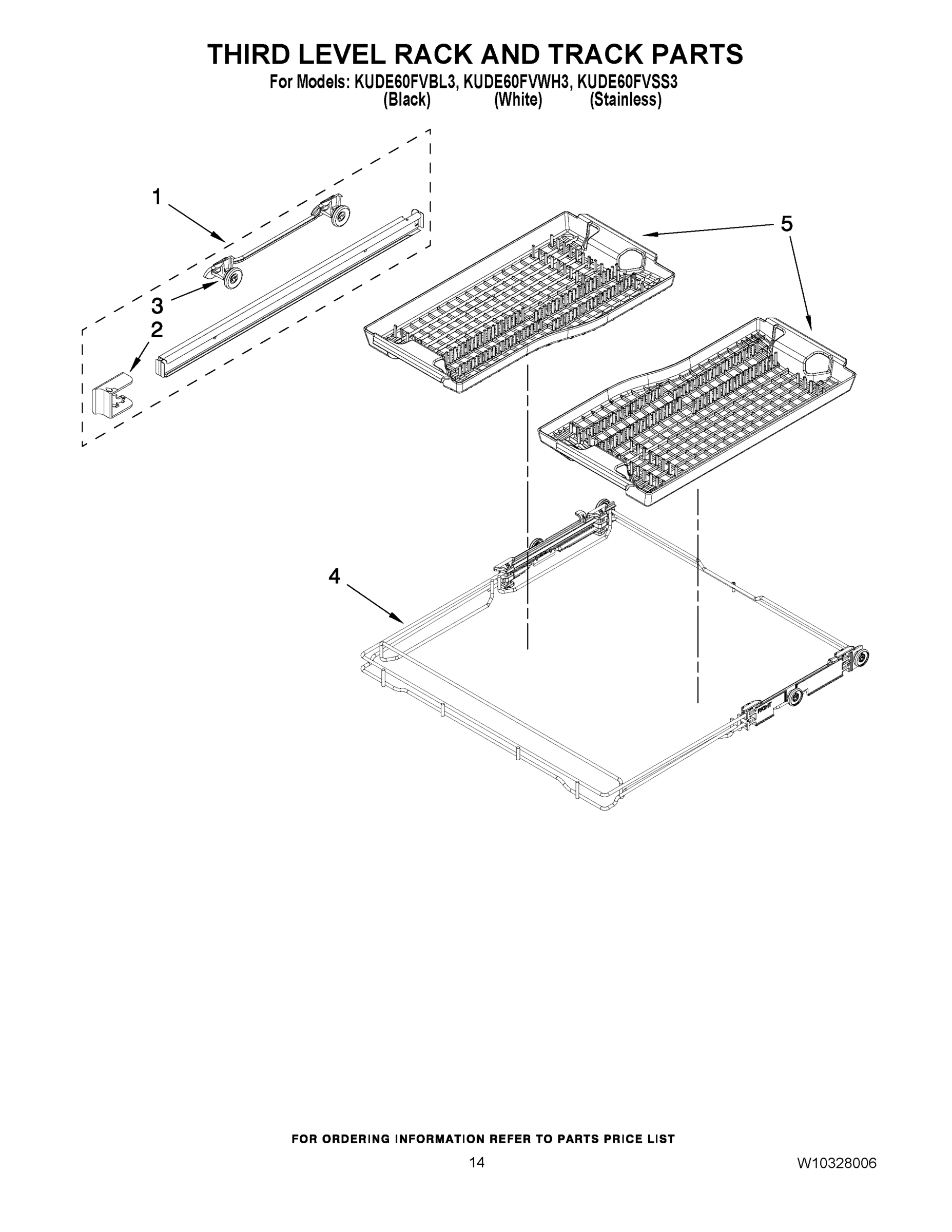 11 - THIRD LEVEL RACK AND TRACK PARTS