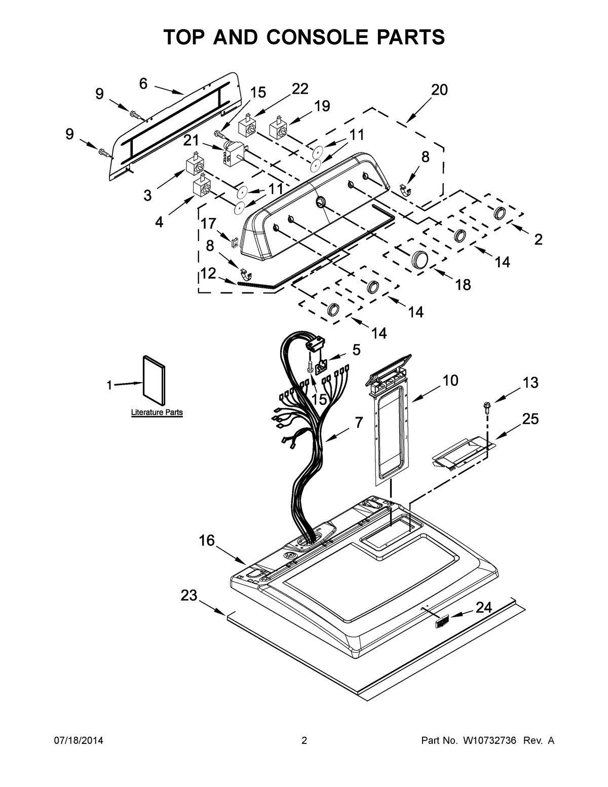 02 - TOP AND CONSOLE PARTS