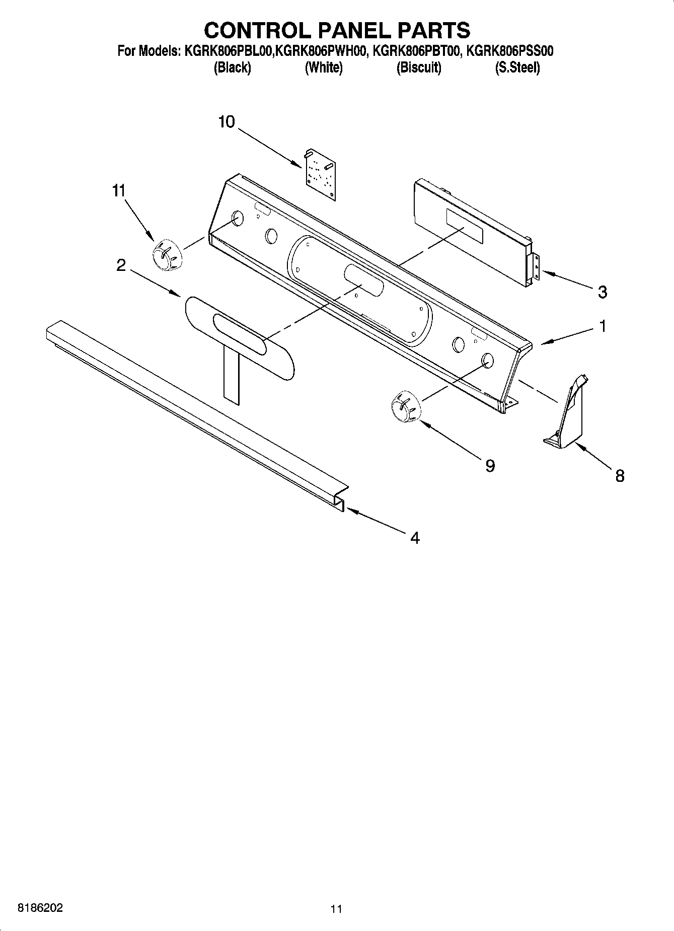 08 - CONTROL PANEL PARTS, OPTIONAL PARTS