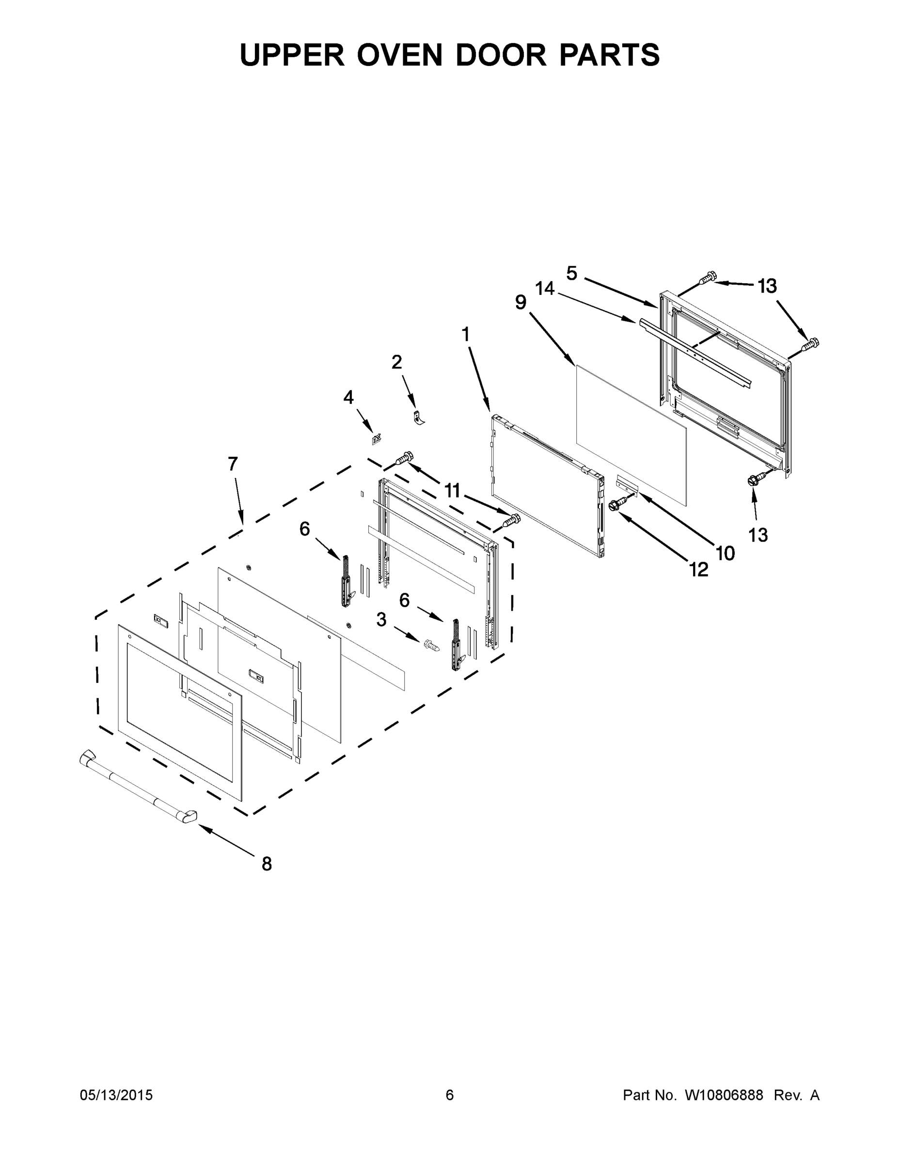 04 - UPPER OVEN DOOR PARTS