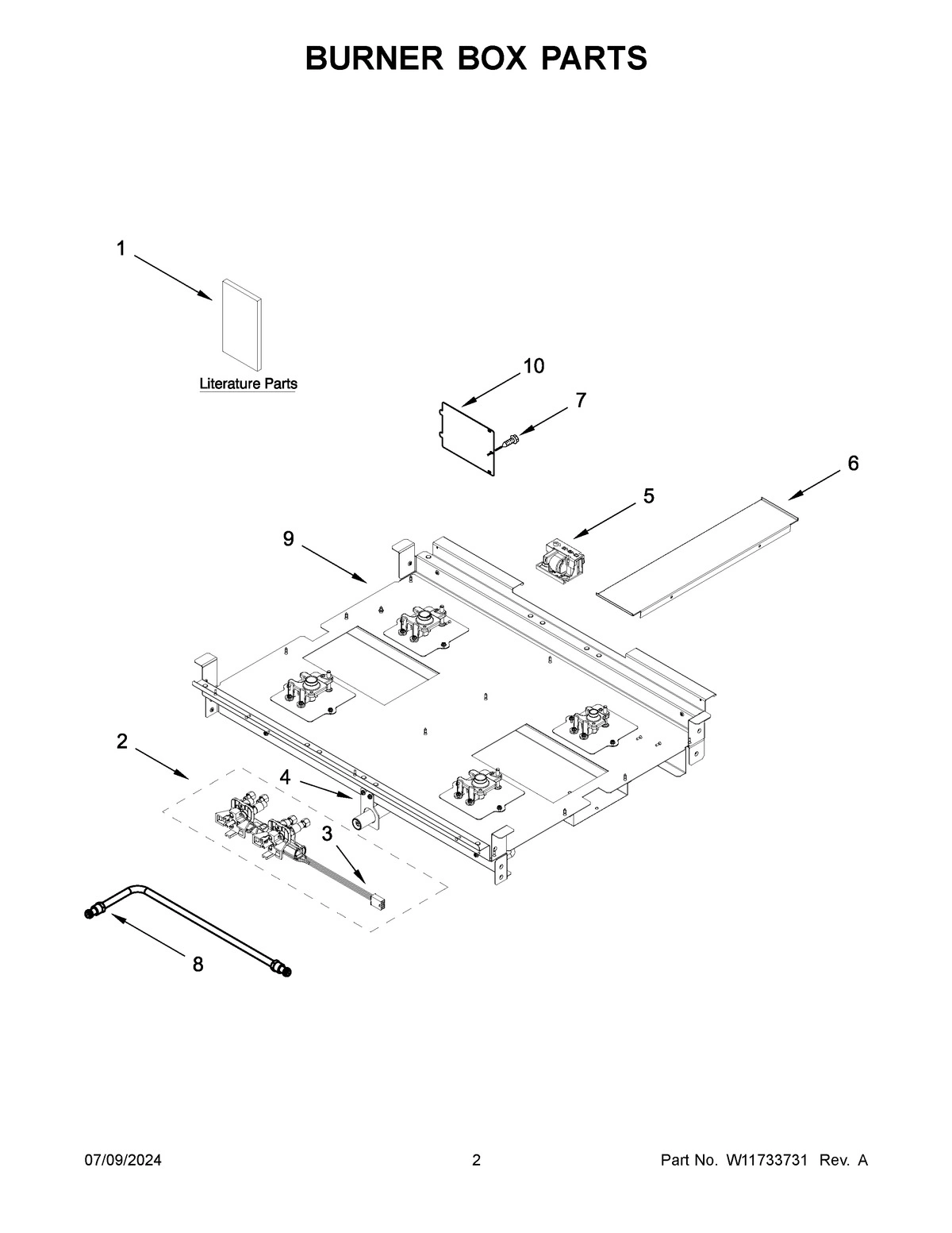 02 - BURNER BOX PARTS