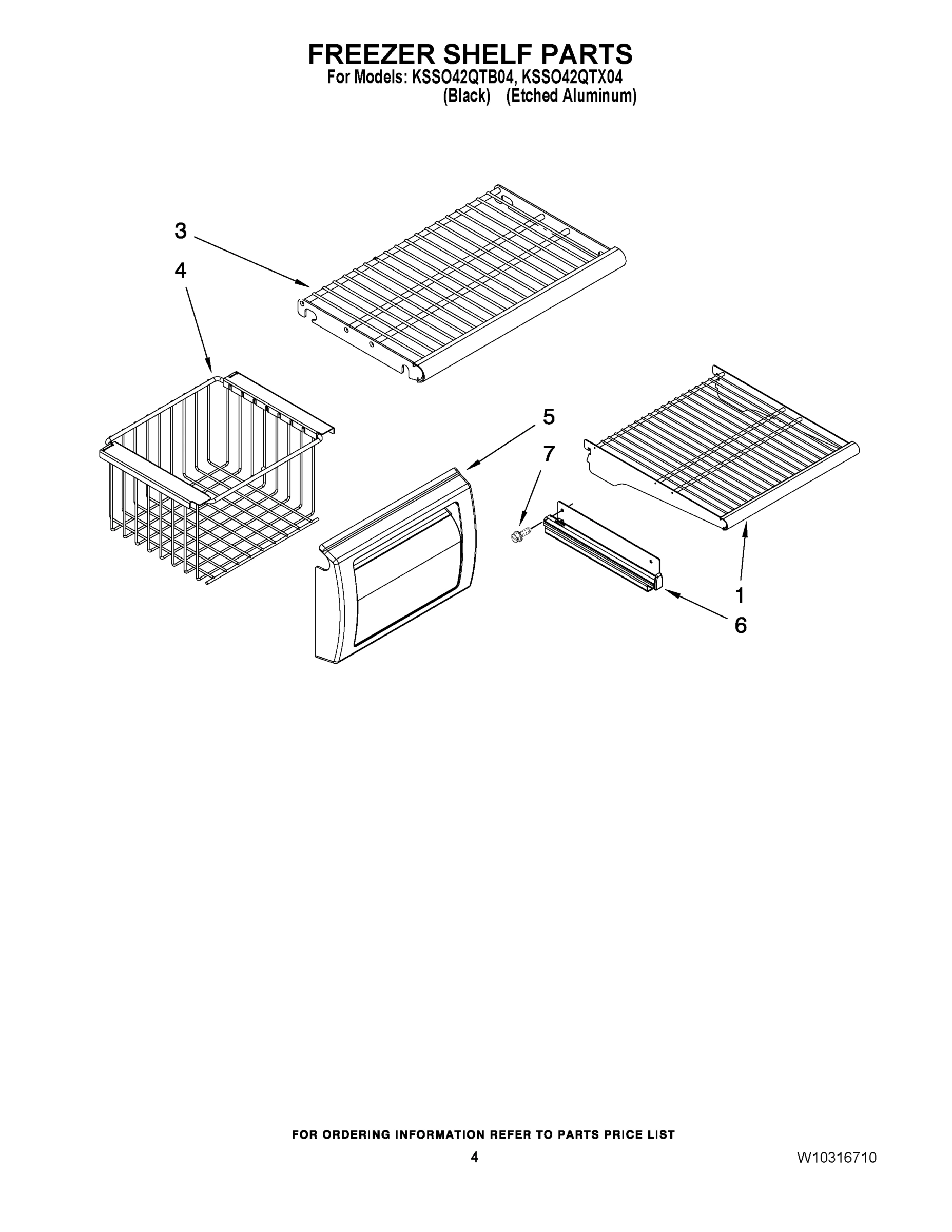 03 - FREEZER SHELF PARTS