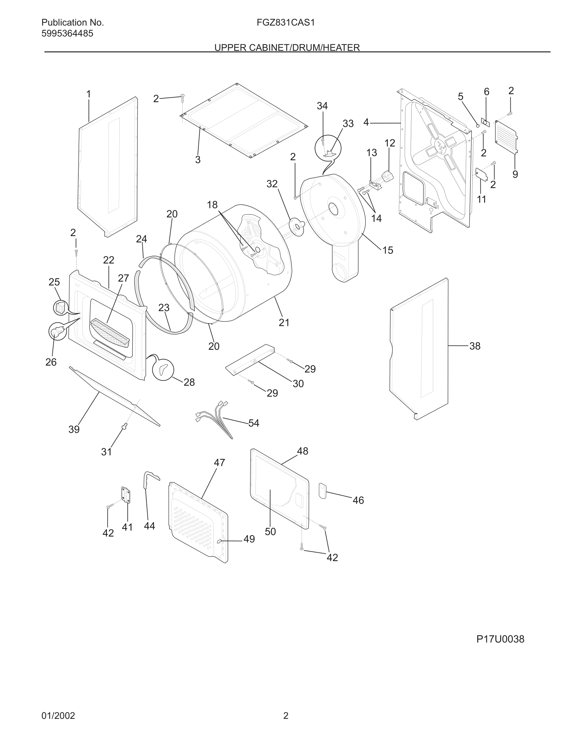 03 - UPPER CABINET/DRUM/HEATER