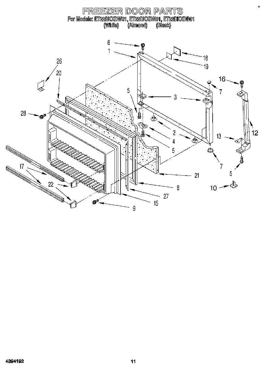 07 - FREEZER DOOR, LIT/OPTIONAL