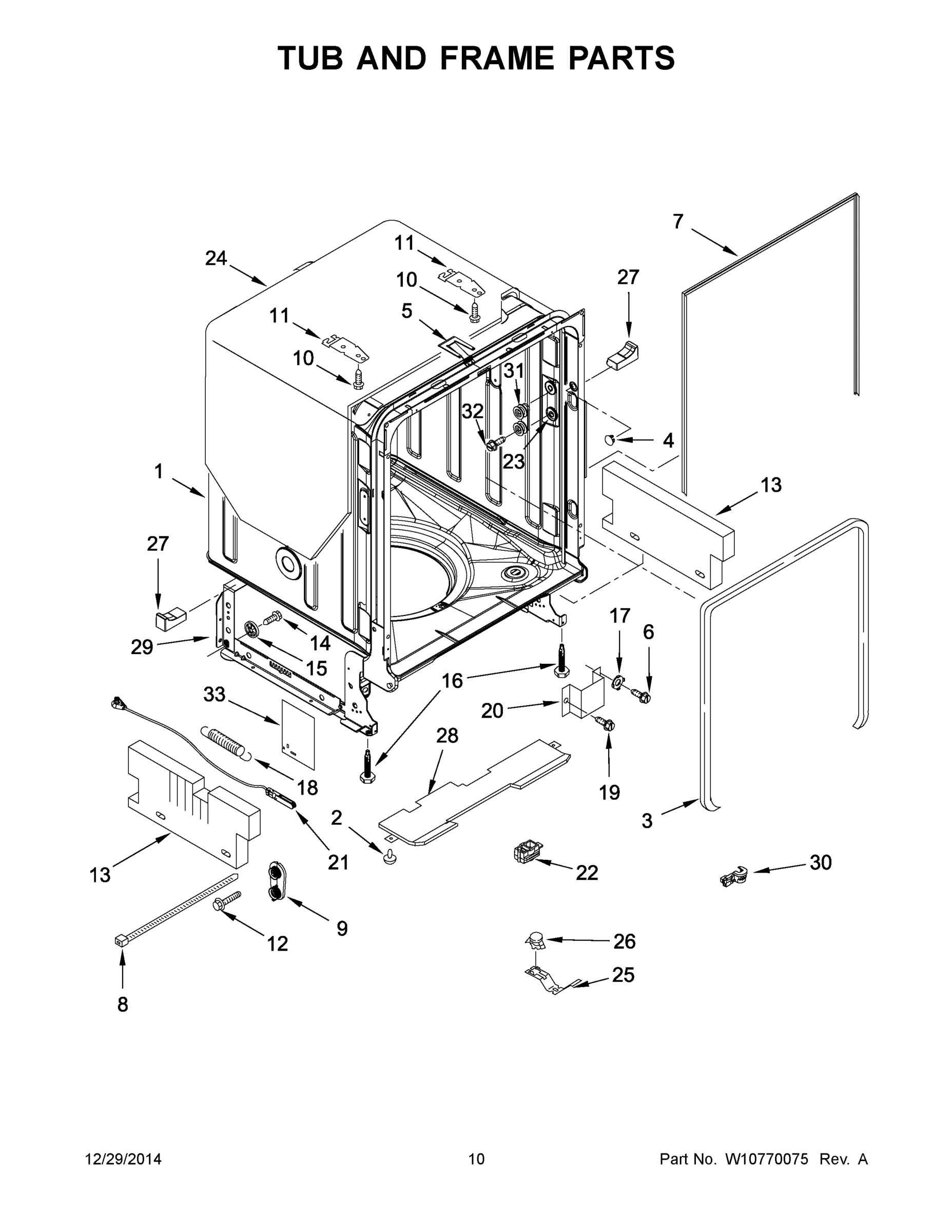 06 - TUB AND FRAME PARTS