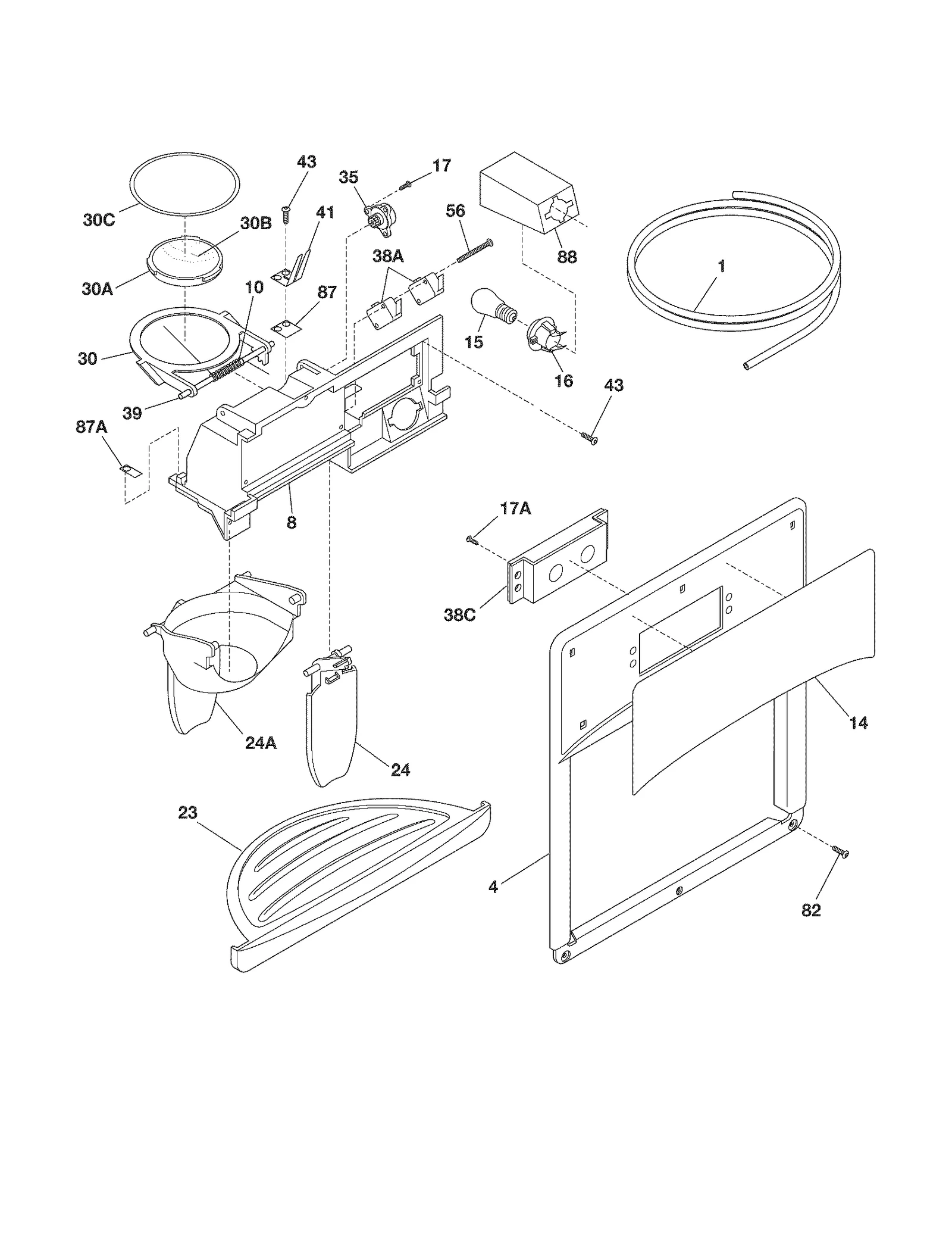 ICE & WATER DISPENSER