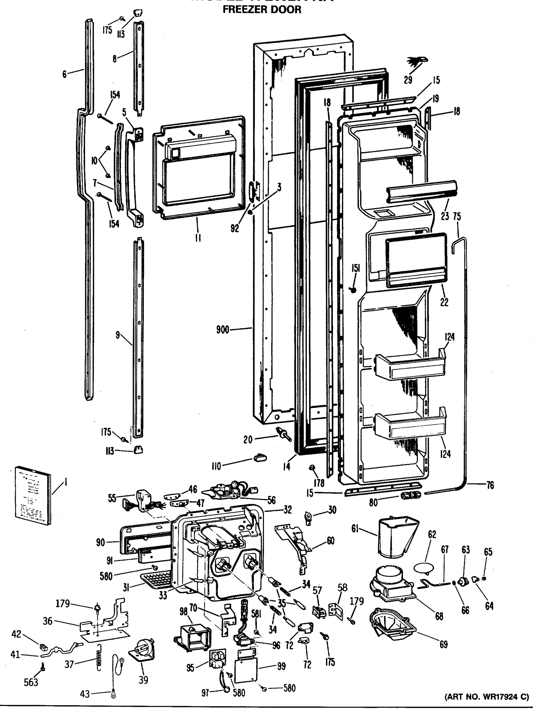 FREEZER DOOR