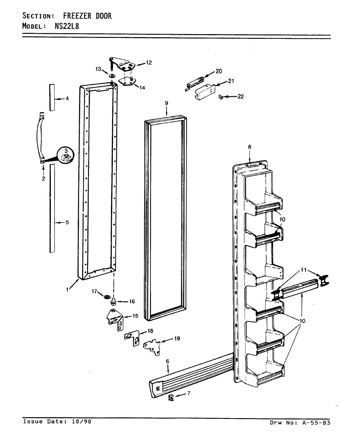 02 - FREEZER DOOR