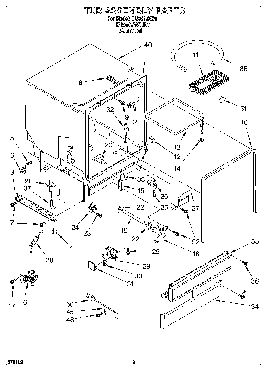 03 - TUB ASSEMBLY