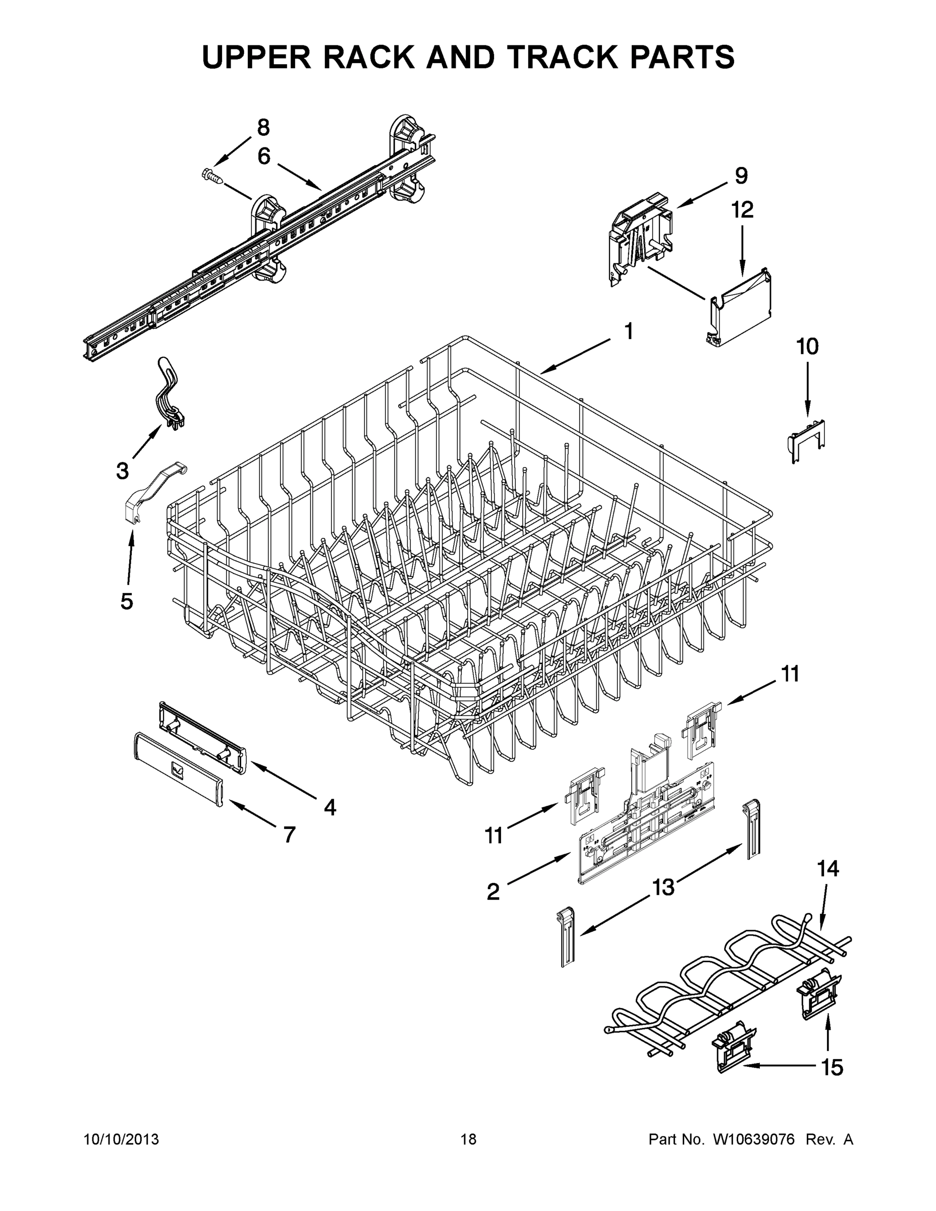 10 - UPPER RACK AND TRACK PARTS