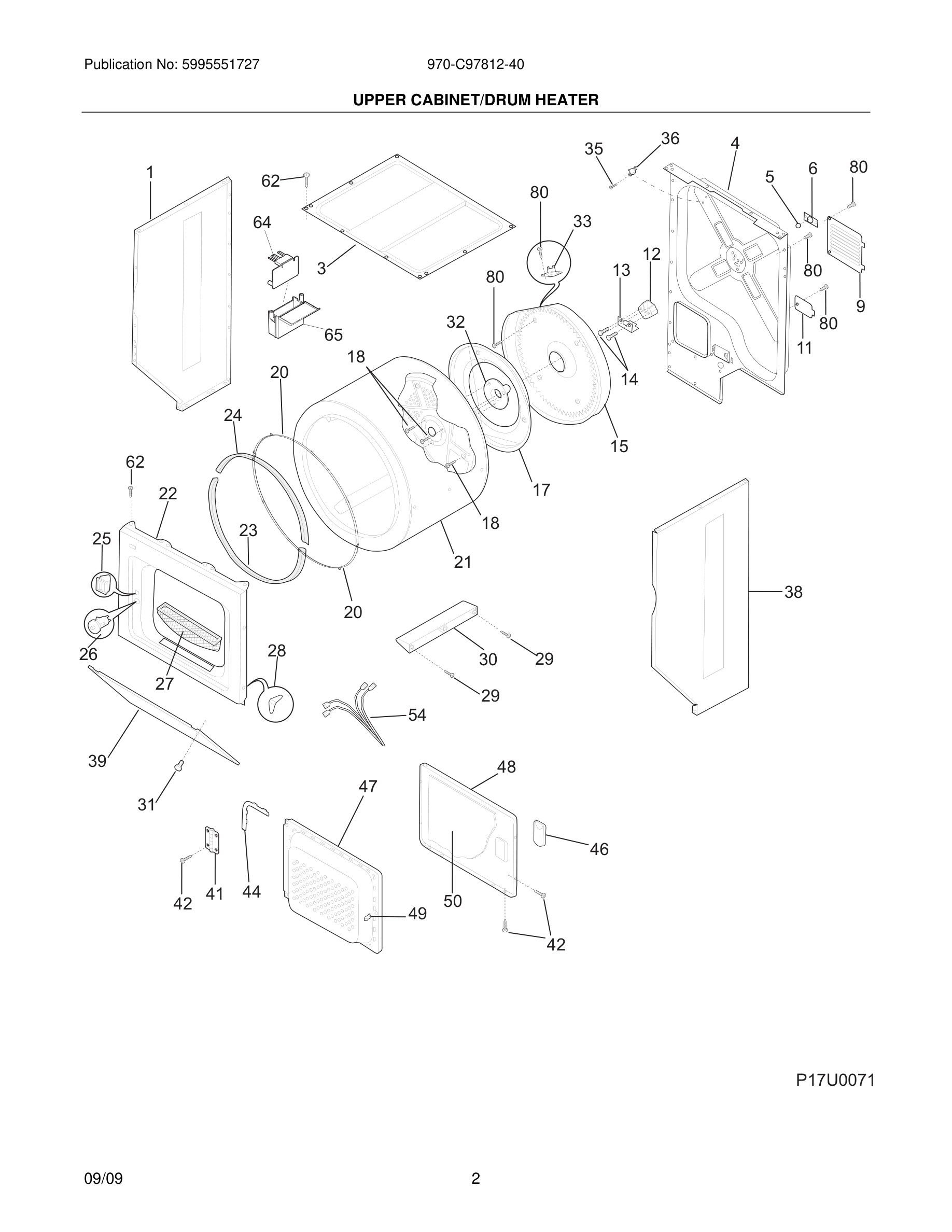 03 - UPPER CABINET/DRUM HEATER