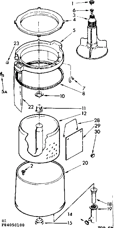 TUB AND BASKET PARTS