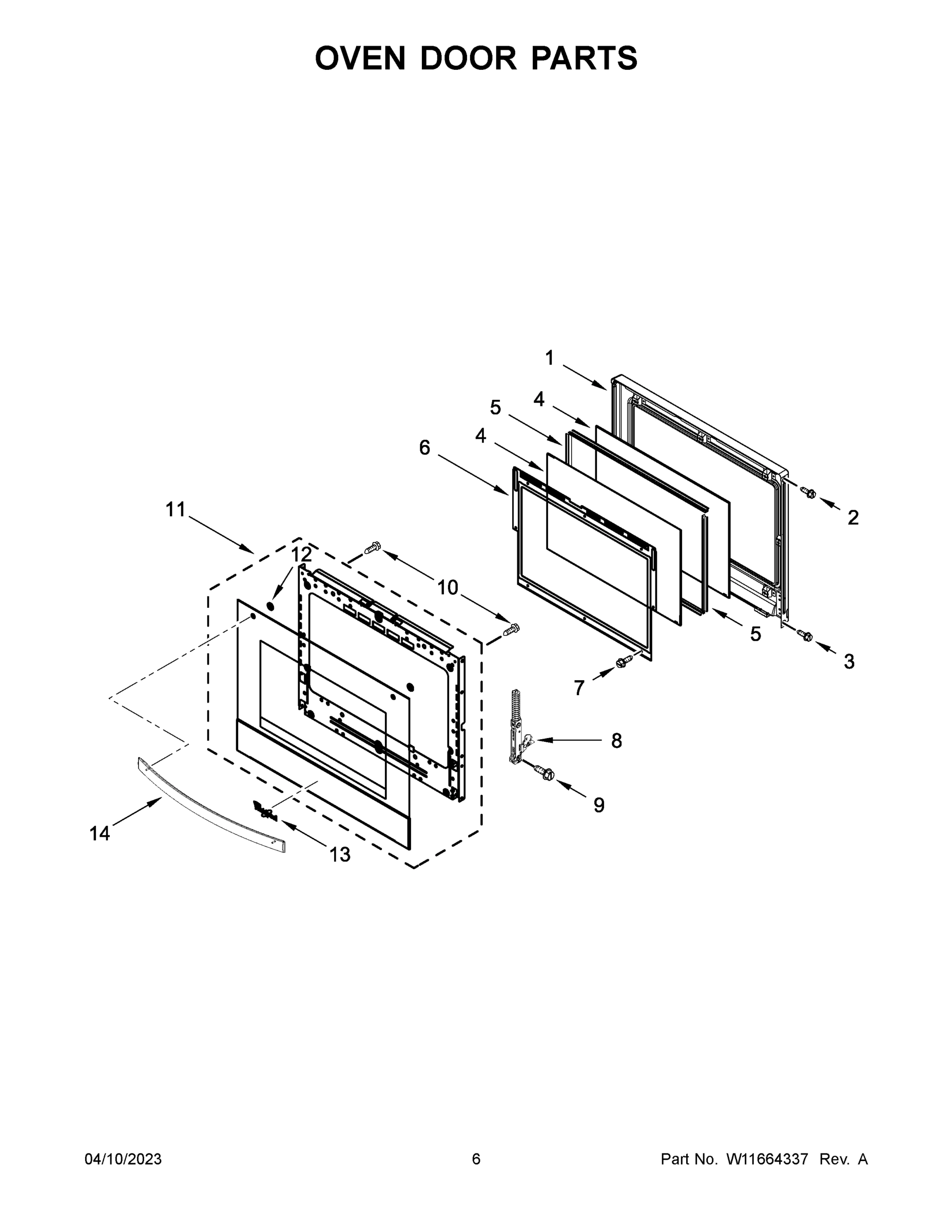04 - OVEN DOOR PARTS