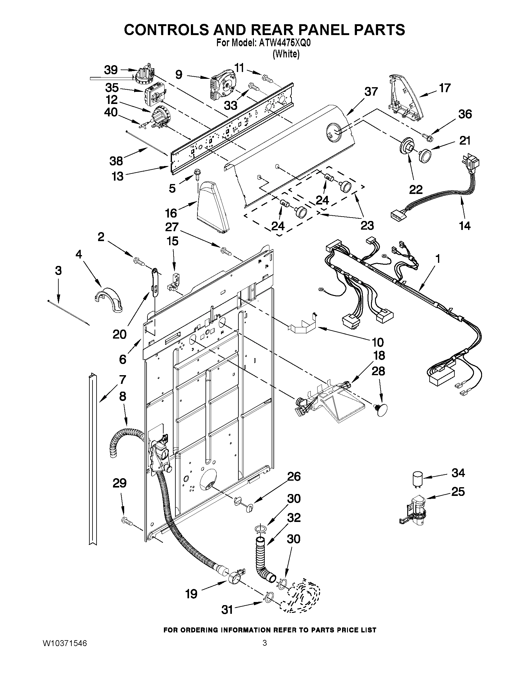 02 - CONTROLS AND REAR PANEL PARTS
