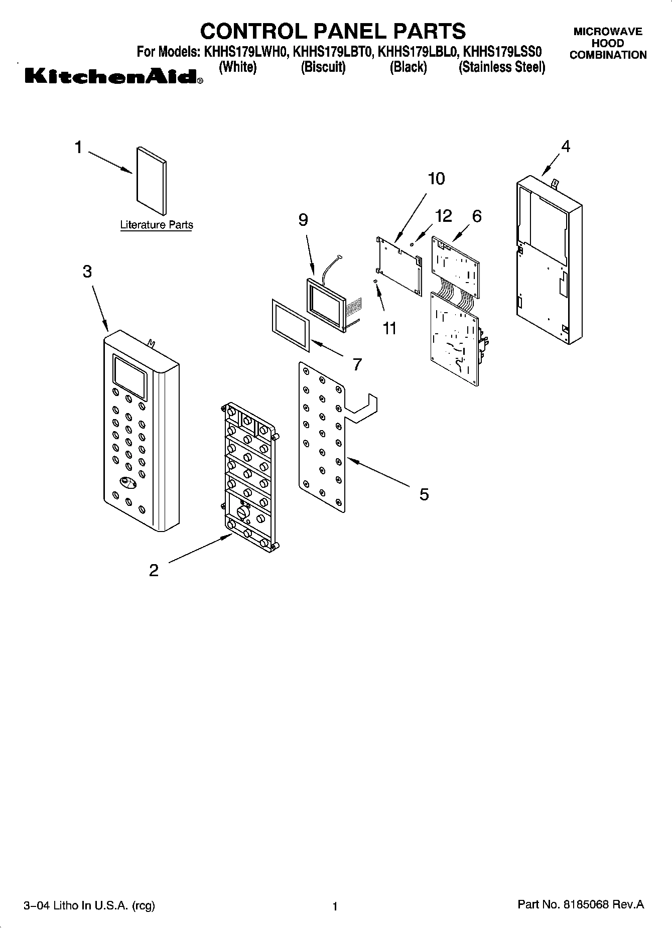 01 - CONTROL PANEL PARTS