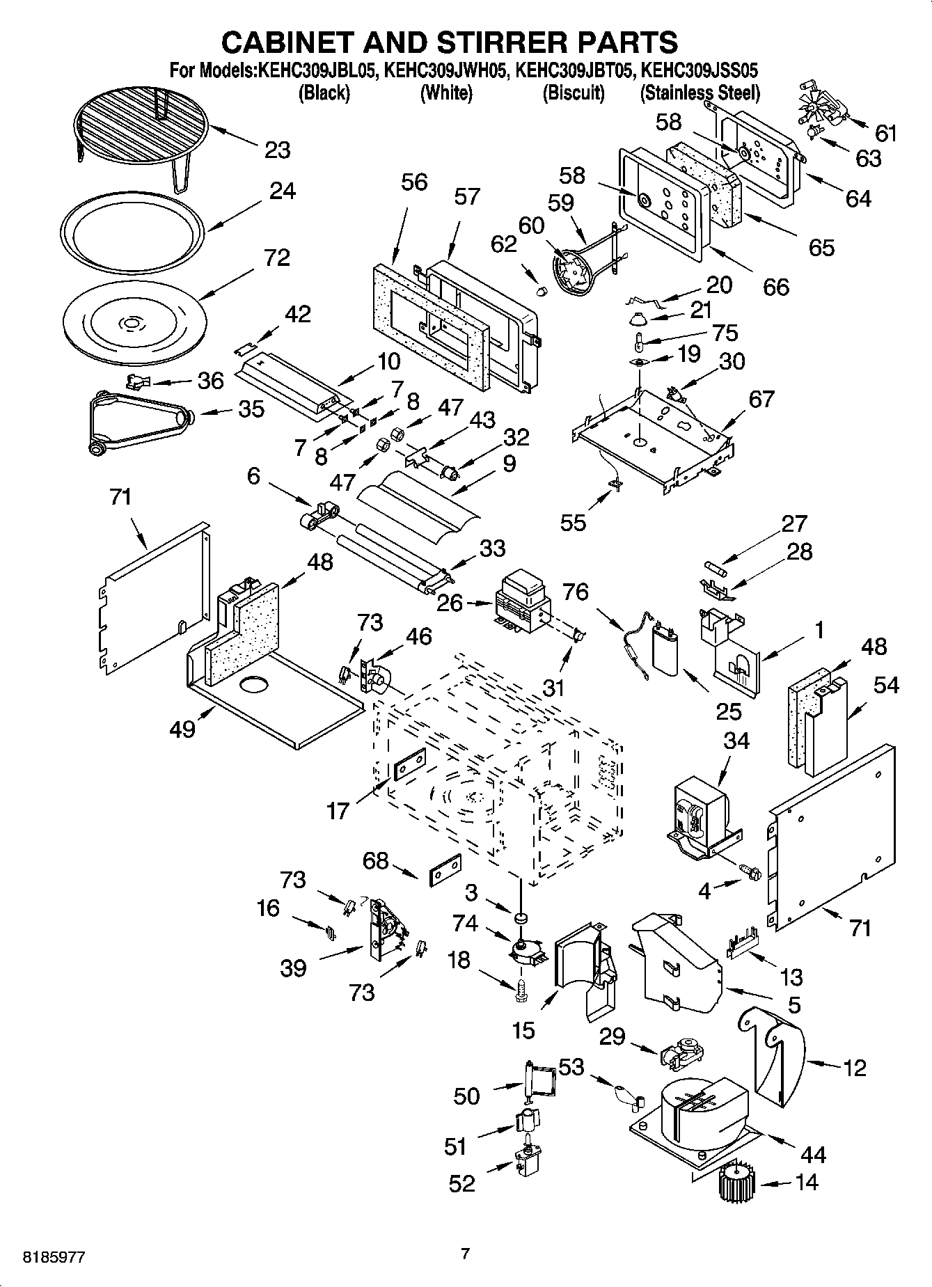 06 - CABINET AND STIRRER PARTS