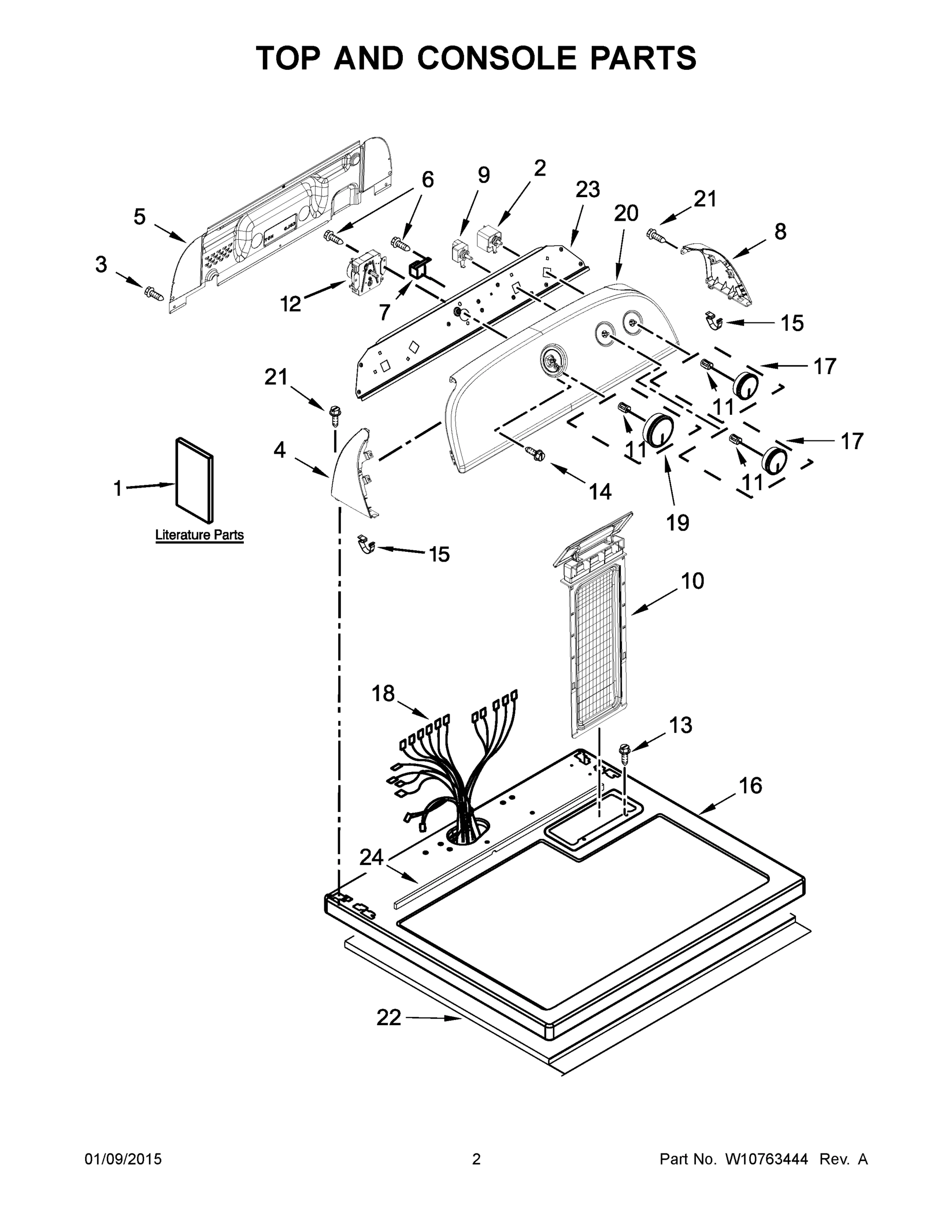02 - TOP AND CONSOLE PARTS
