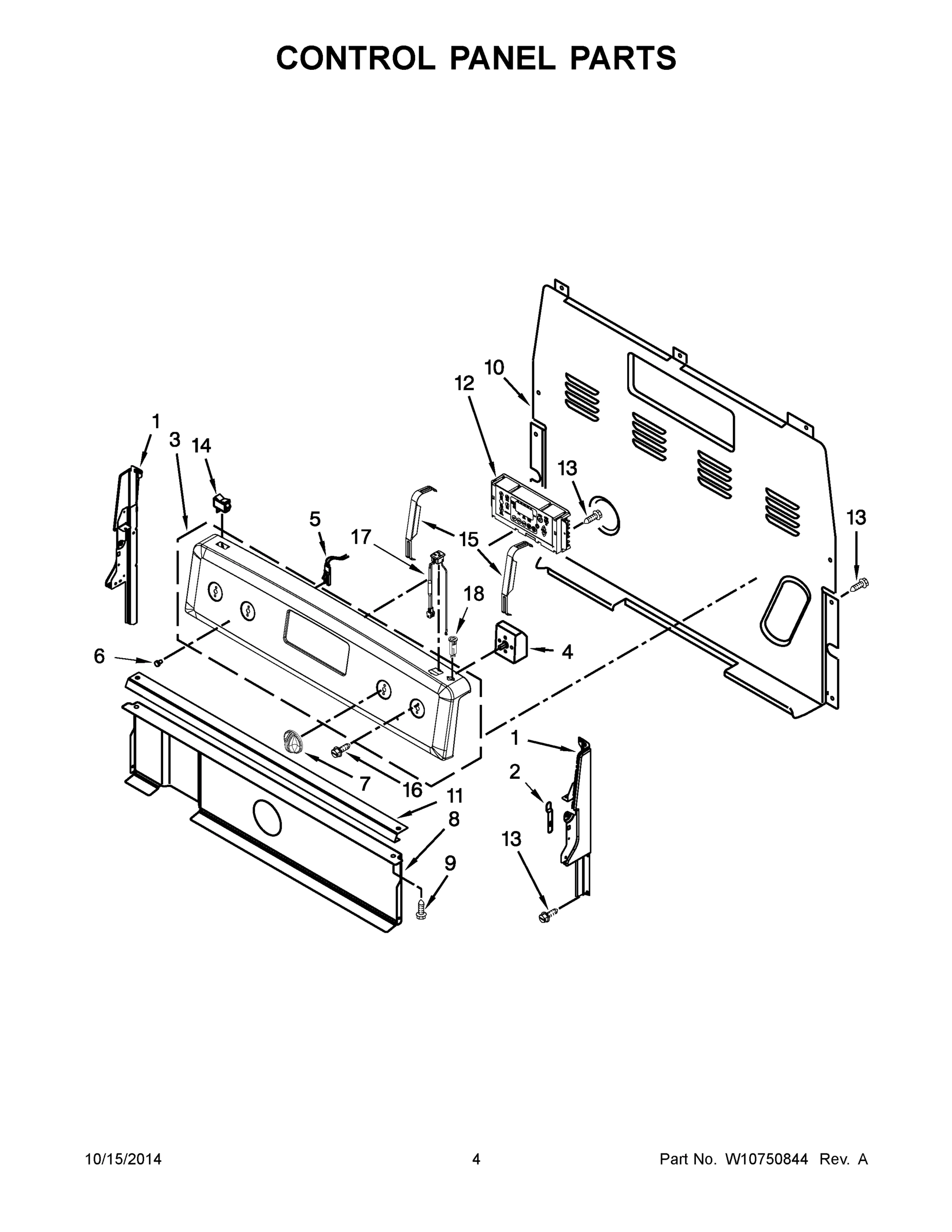 03 - CONTROL PANEL PARTS