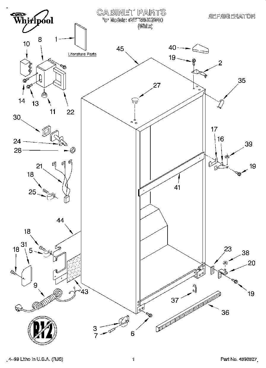 01 - CABINET, LITERATURE