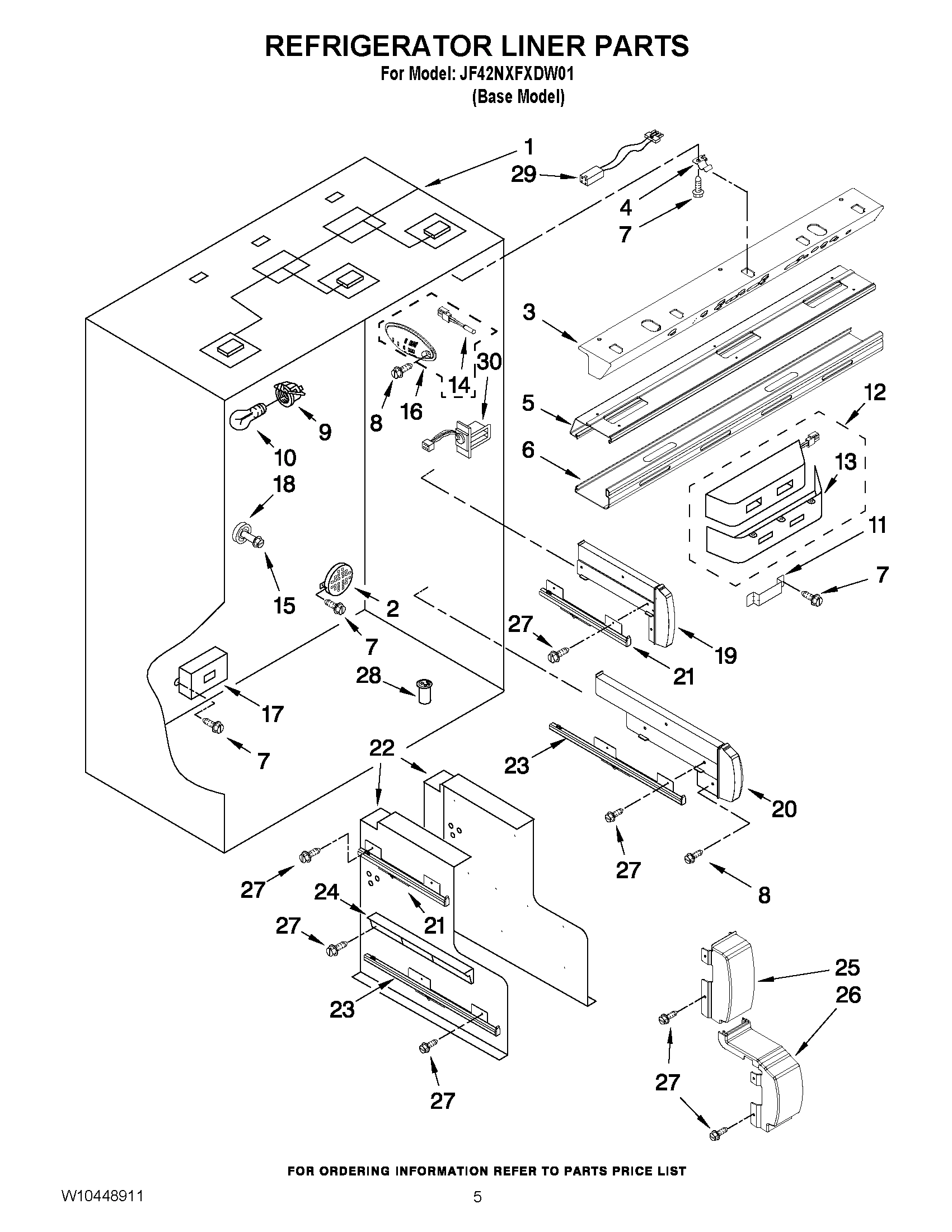 04 - REFRIGERATOR LINER PARTS