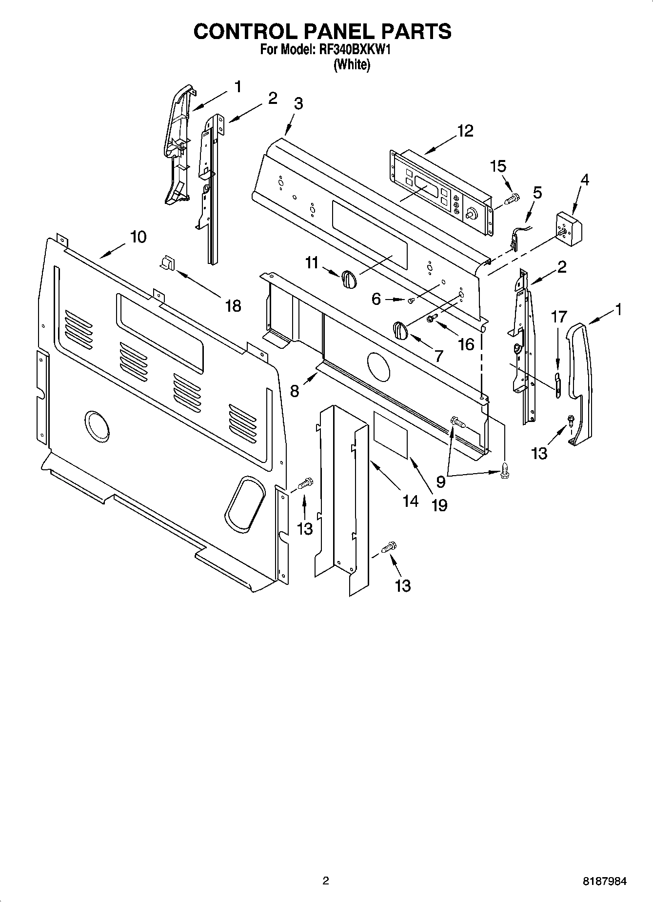 02 - CONTROL PANEL PARTS