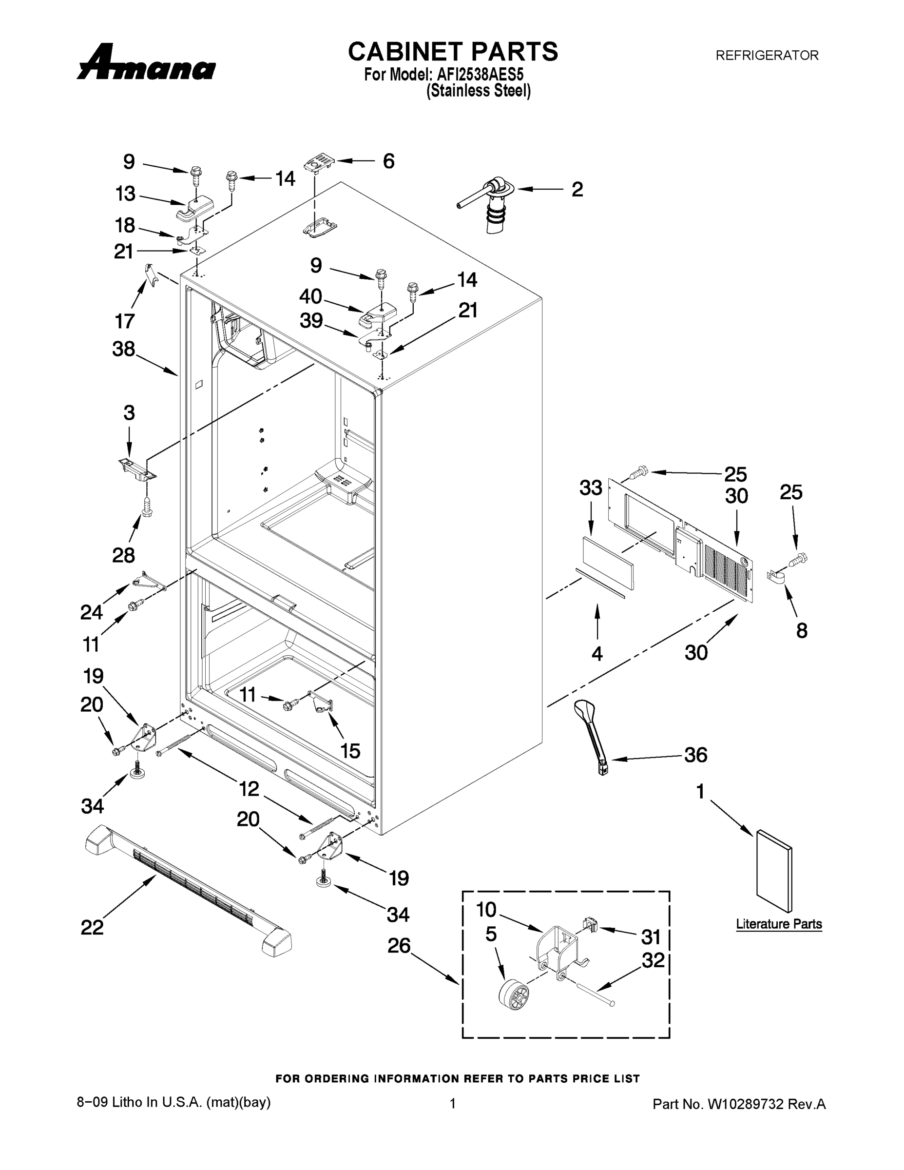 01 - CABINET PARTS