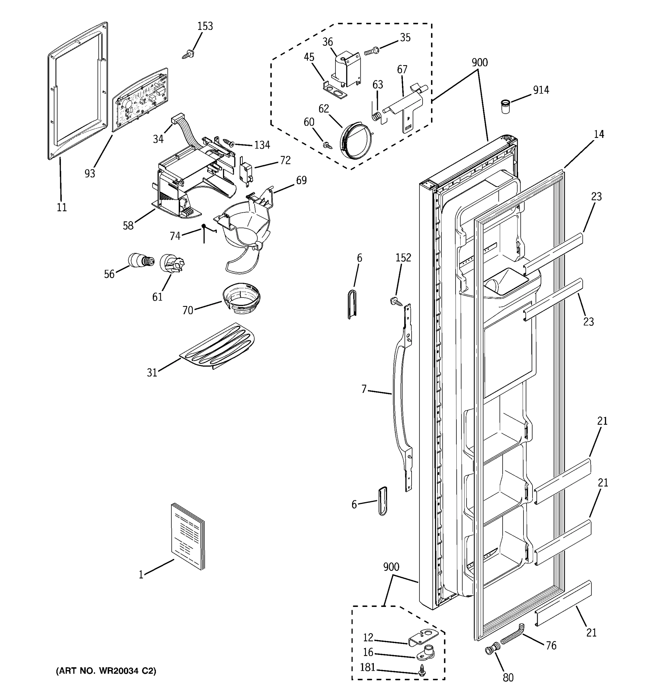 FREEZER DOOR