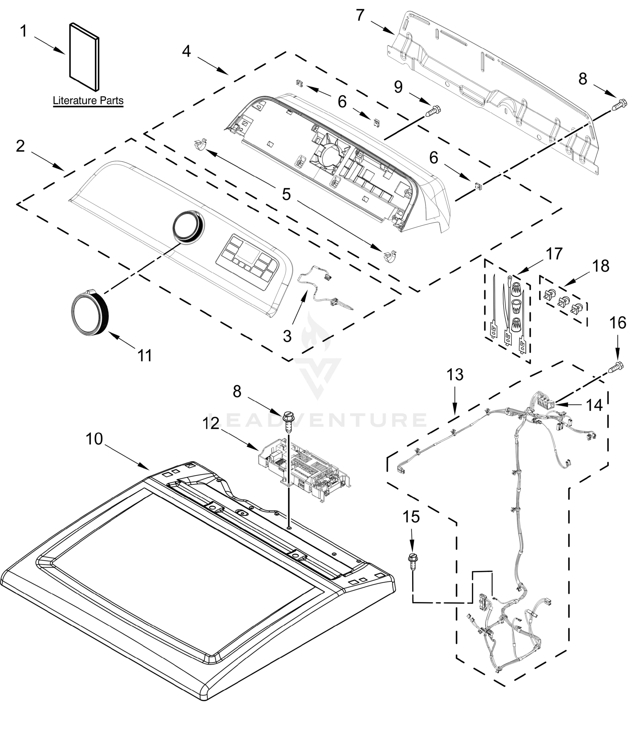 TOP AND CONSOLE PARTS