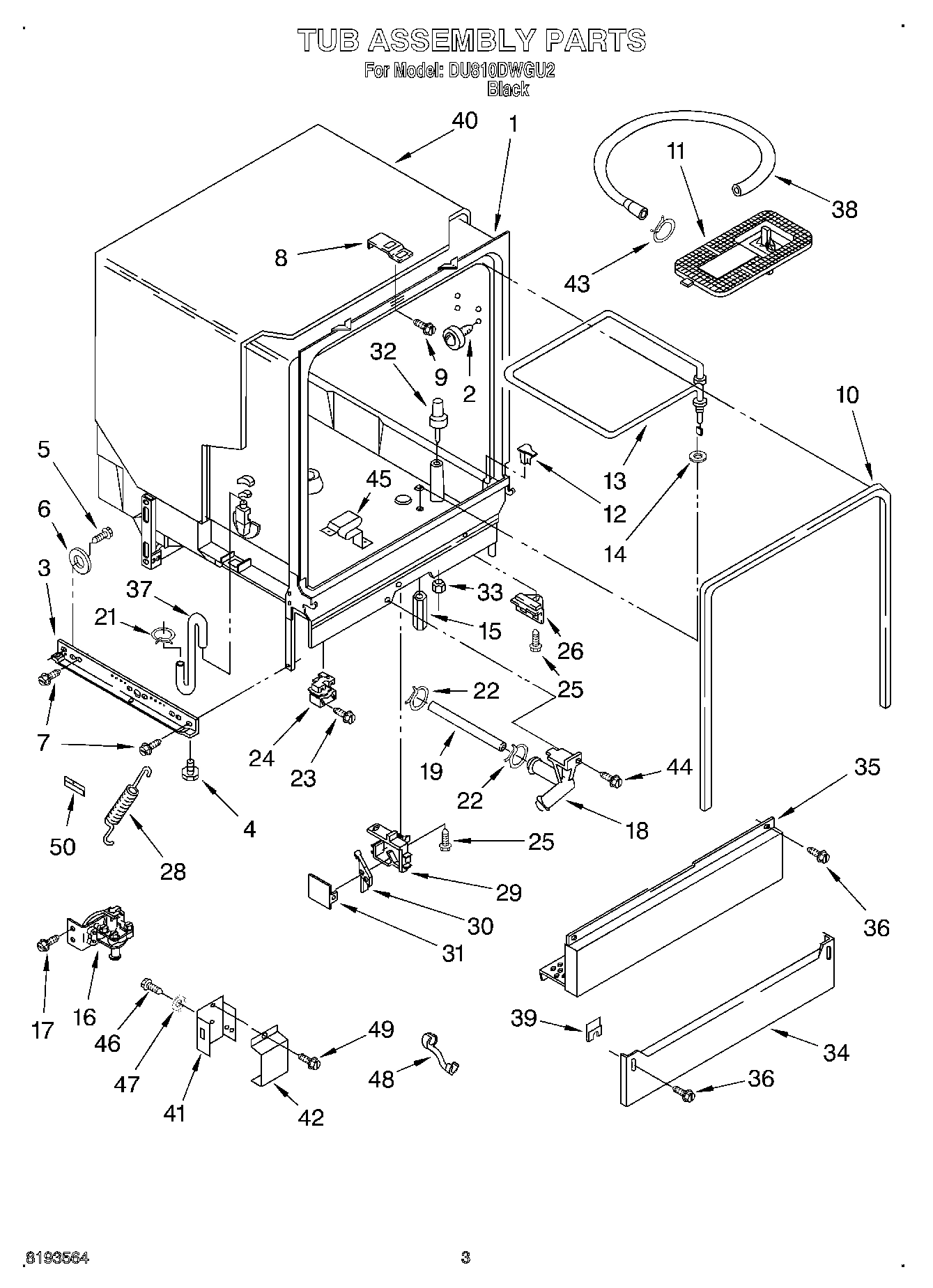03 - TUB ASSEMBLY