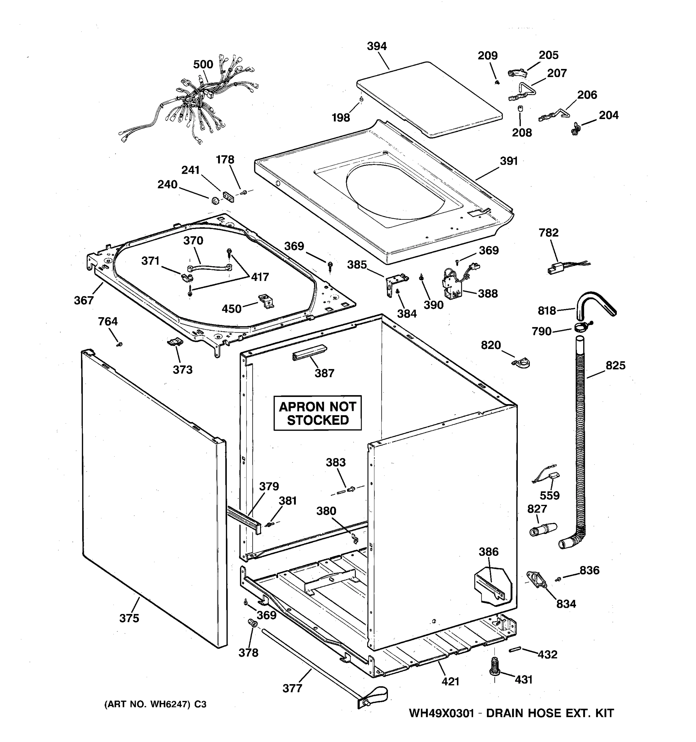 CABINET, COVER & FRONT PANEL