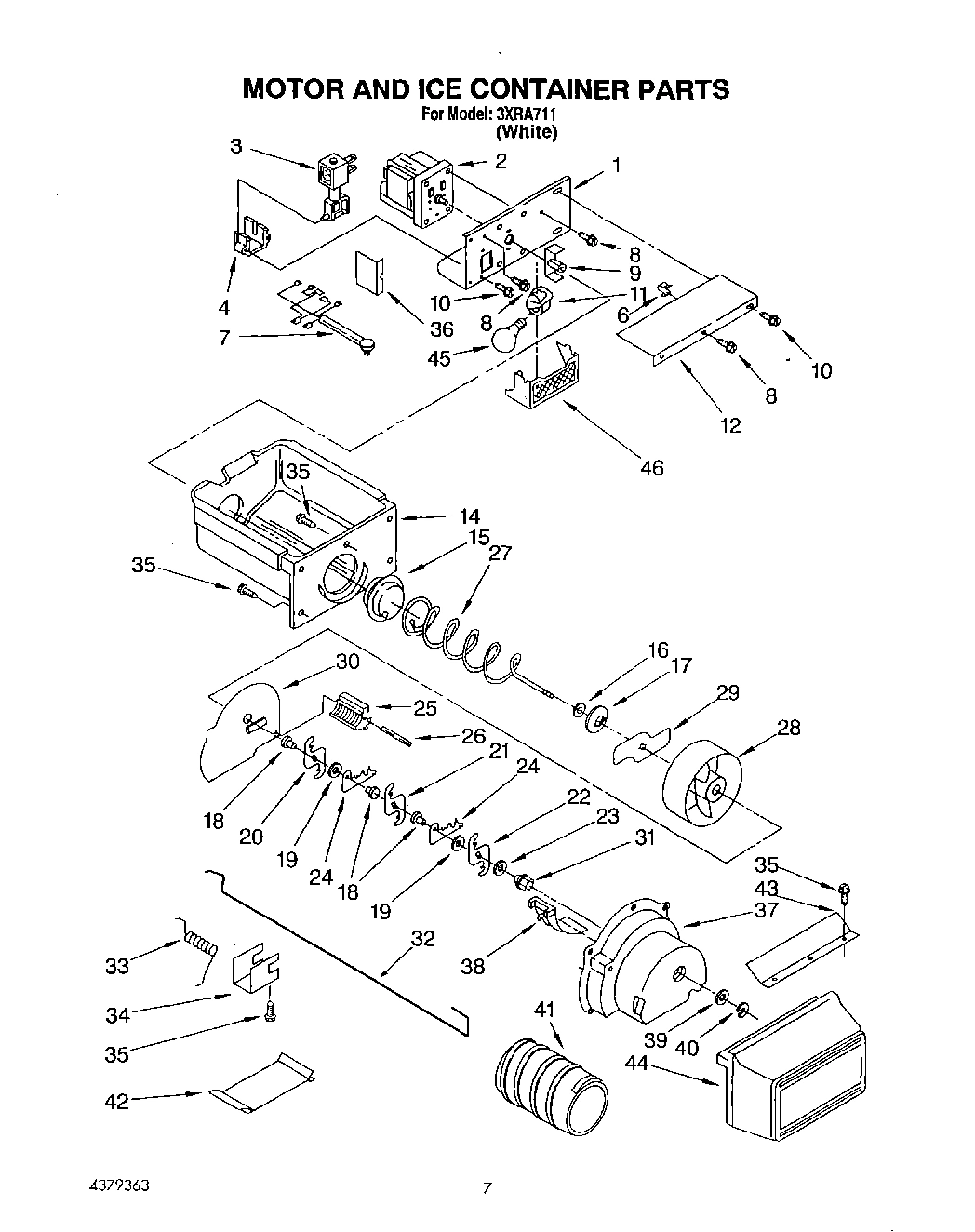 05 - MOTOR AND ICE CONTAINER