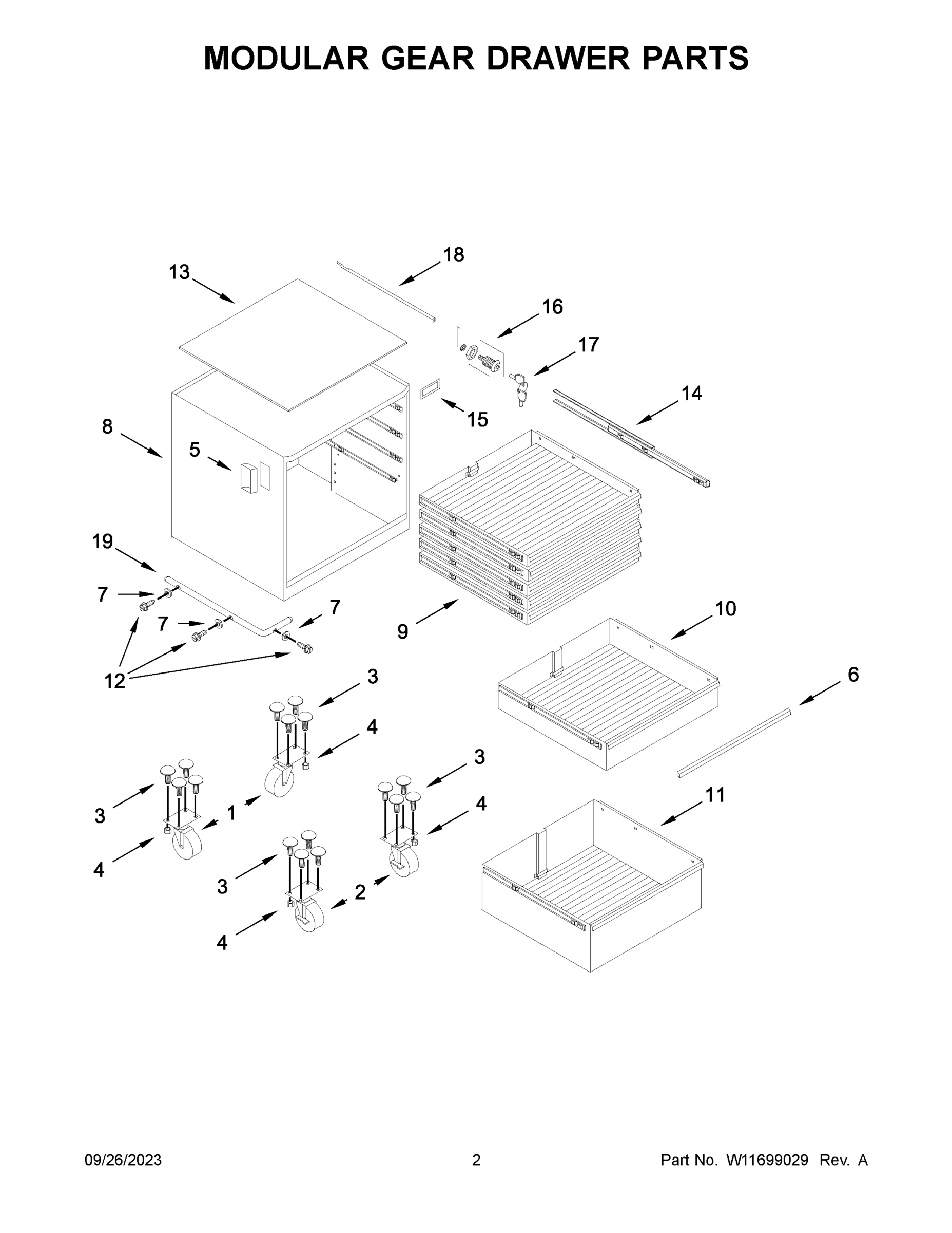 02 - MODULAR GEAR DRAWER PARTS